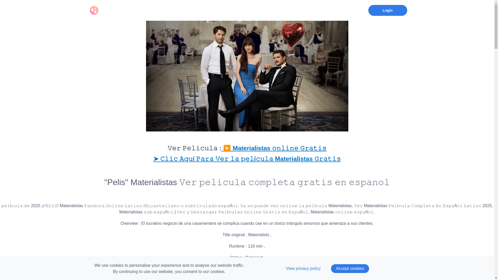 website screenshot of https://pelis24vermaterialistaspelicula.graphy.com/