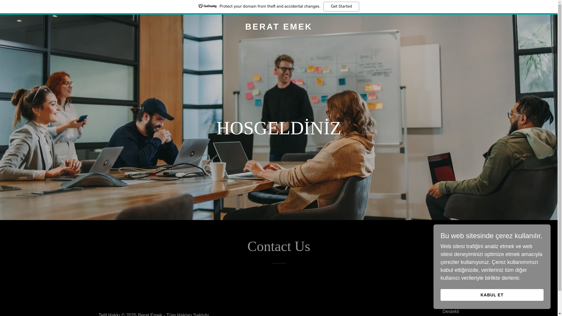 website screenshot of https://beratemek.com/
