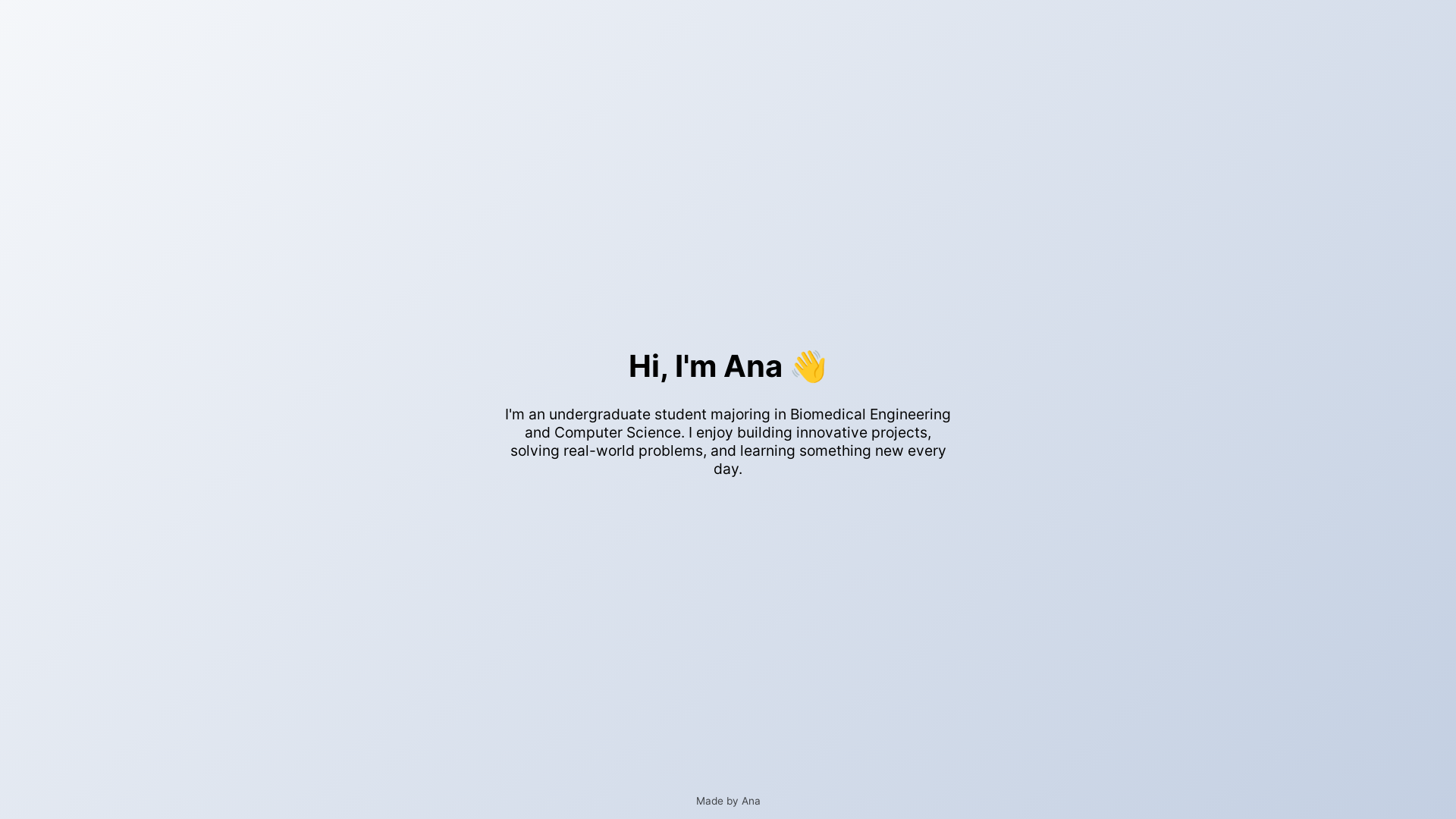 website screenshot of https://anaizma.com/