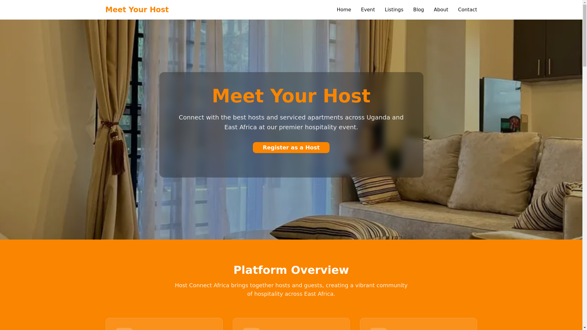 website screenshot of https://hostconnectafrica.com/