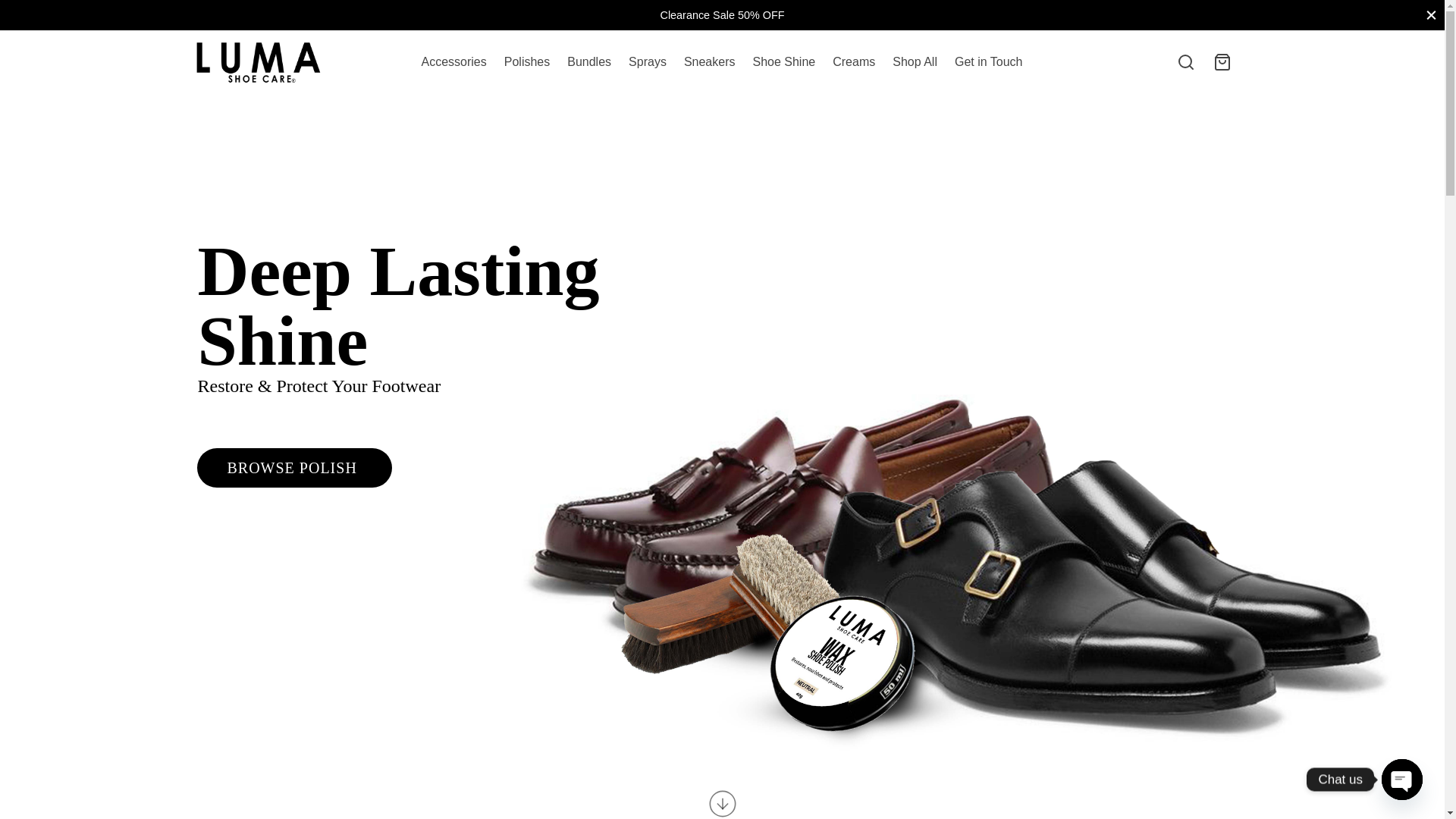 website screenshot of https://lumashoecare.com.ng/