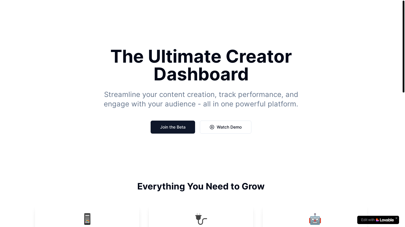 website screenshot of https://cmdcockpit.com/