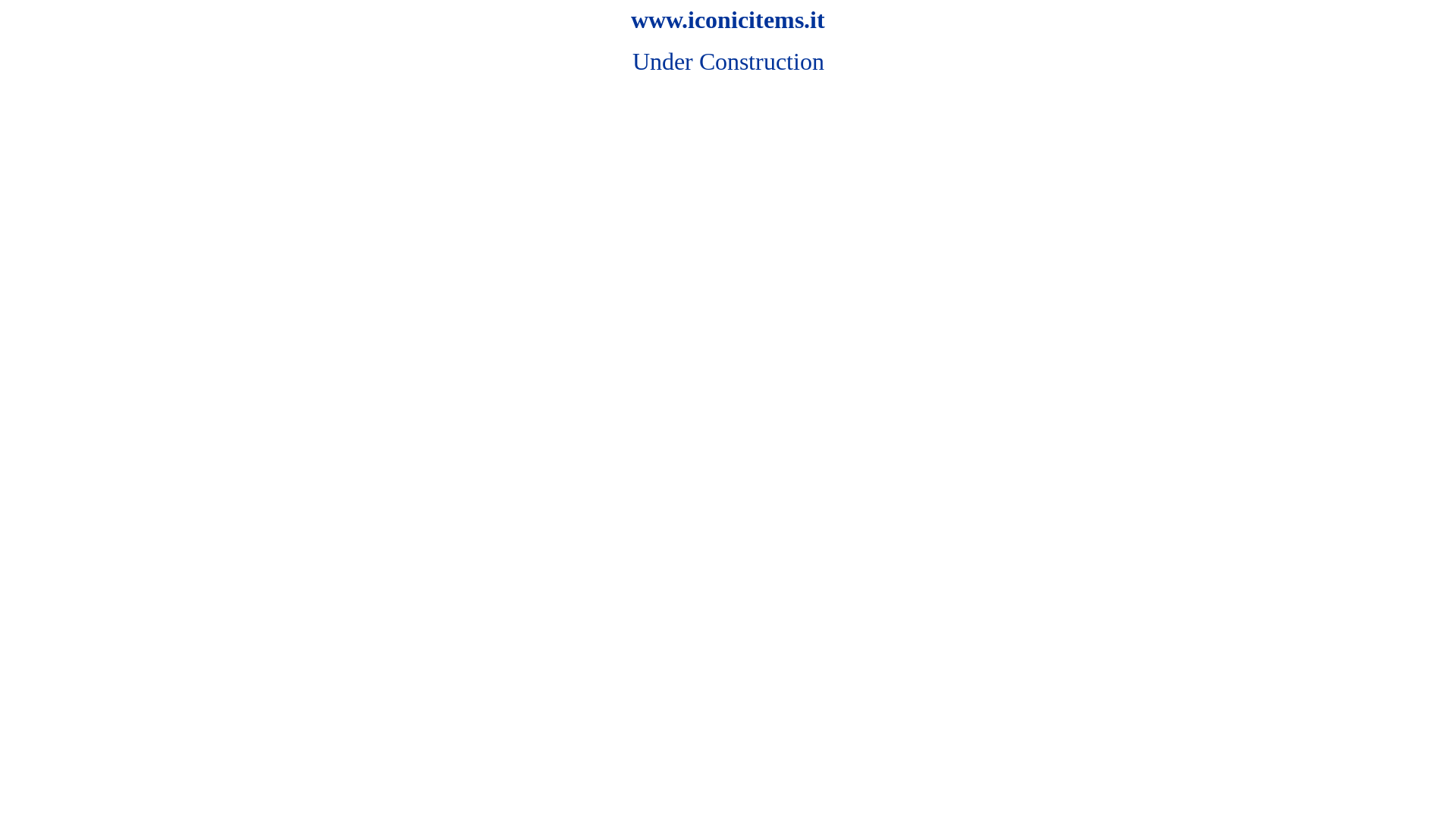 website screenshot of https://iconicitems.eu/