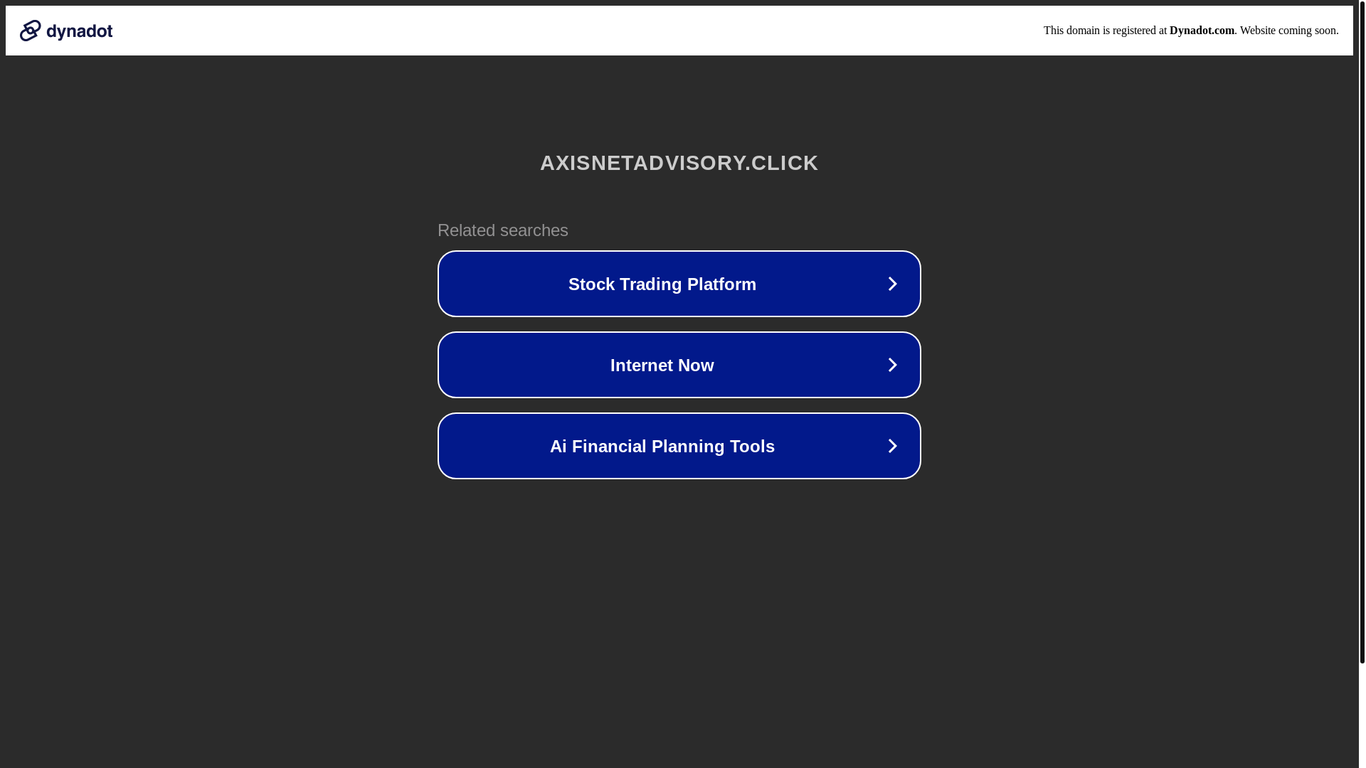 website screenshot of https://axisnetadvisory.click/