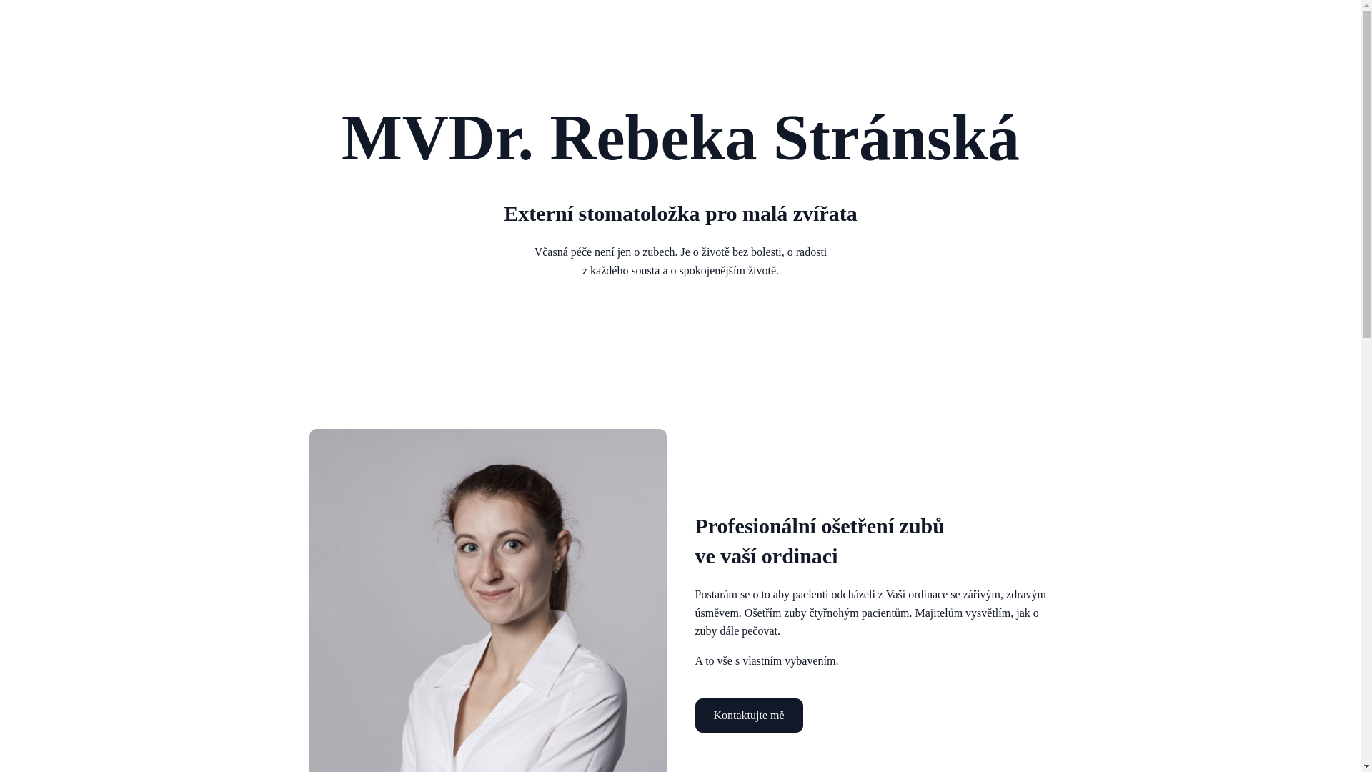 website screenshot of https://rebekastranska.cz/