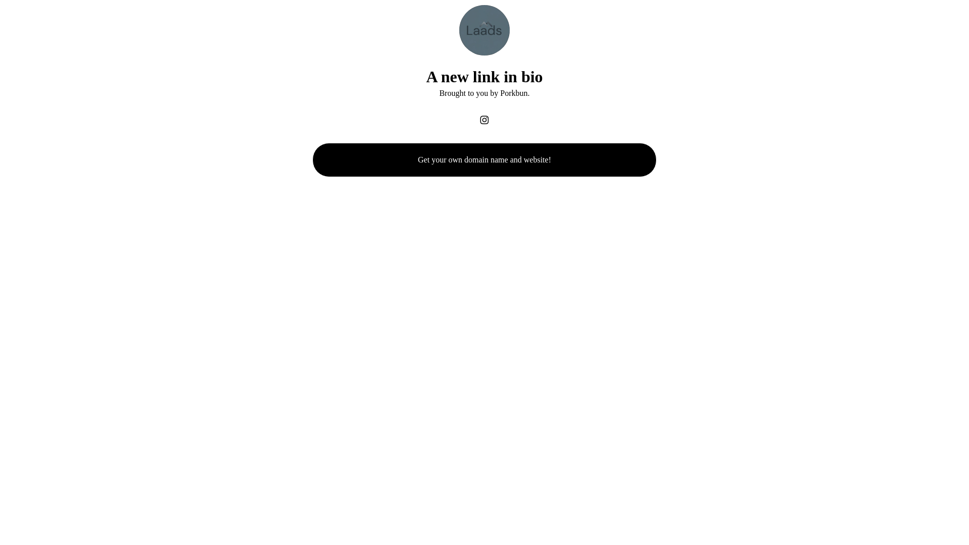 website screenshot of https://laads.space/