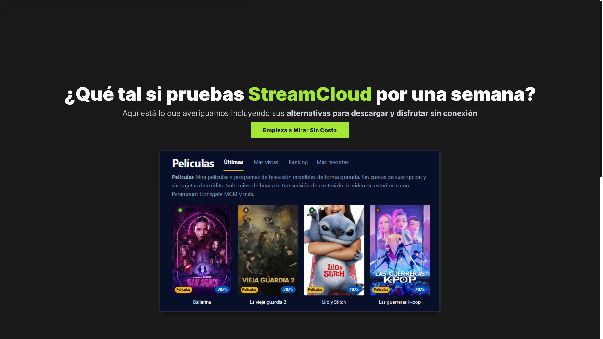 website screenshot of https://streamcloud-jctn.pages.dev/