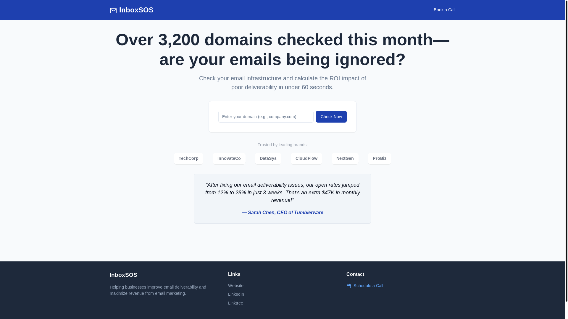 website screenshot of https://email-impact-analyzer.pages.dev/