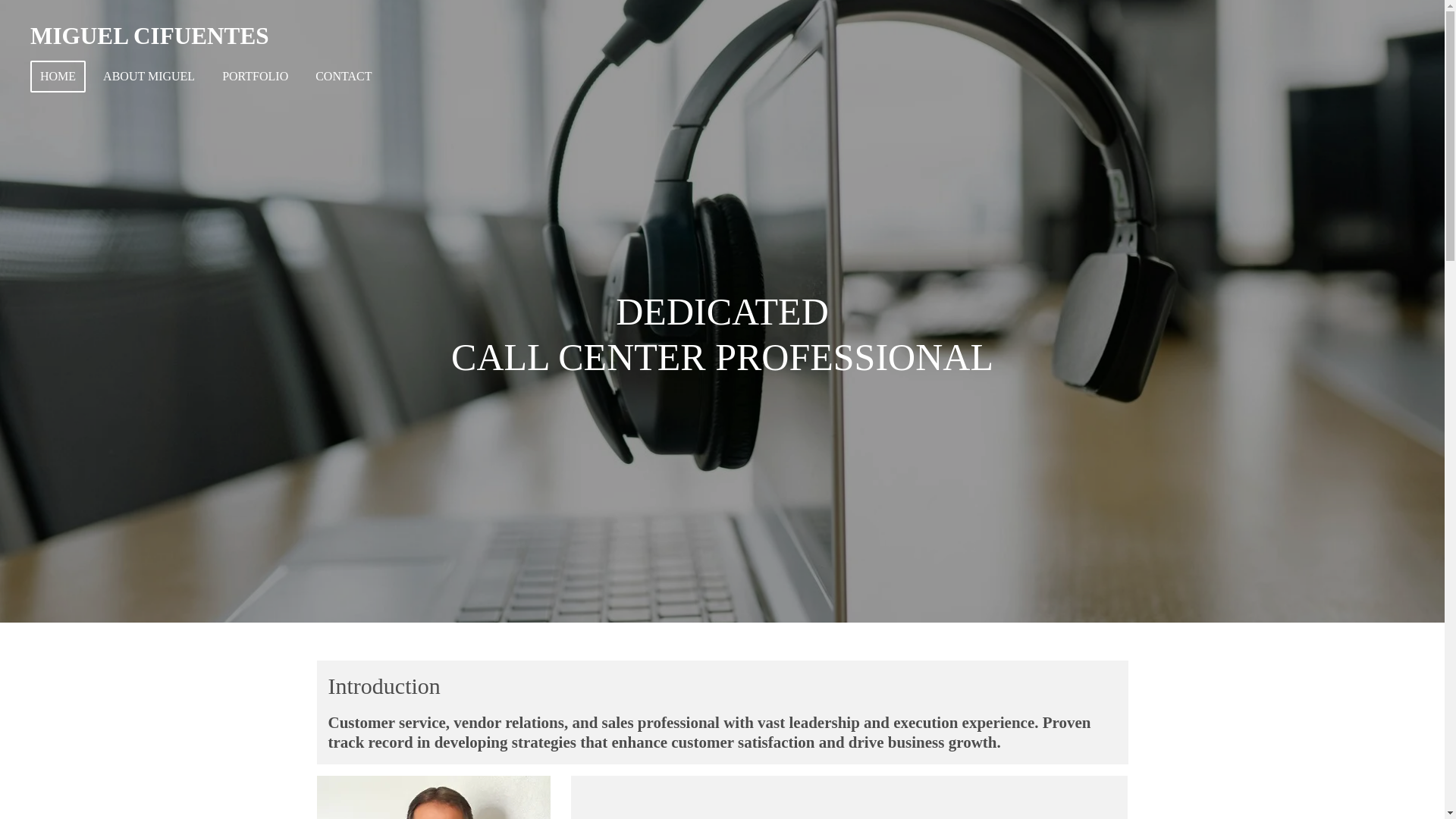 website screenshot of https://miguelcifuentes.net/