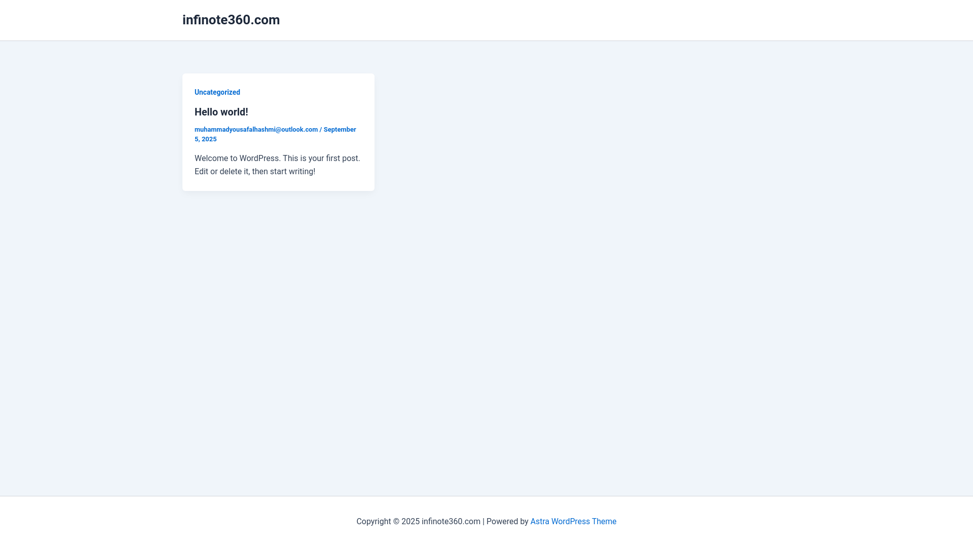 website screenshot of https://infinote360.com/