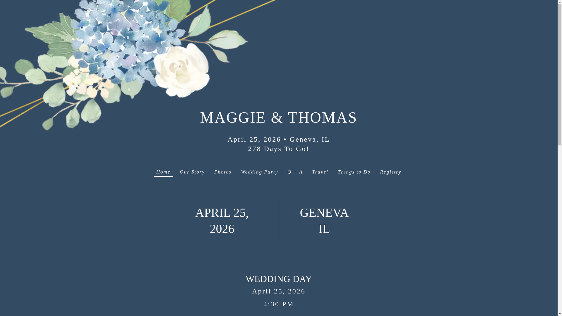 website screenshot of https://maggieandthomas2026.com/