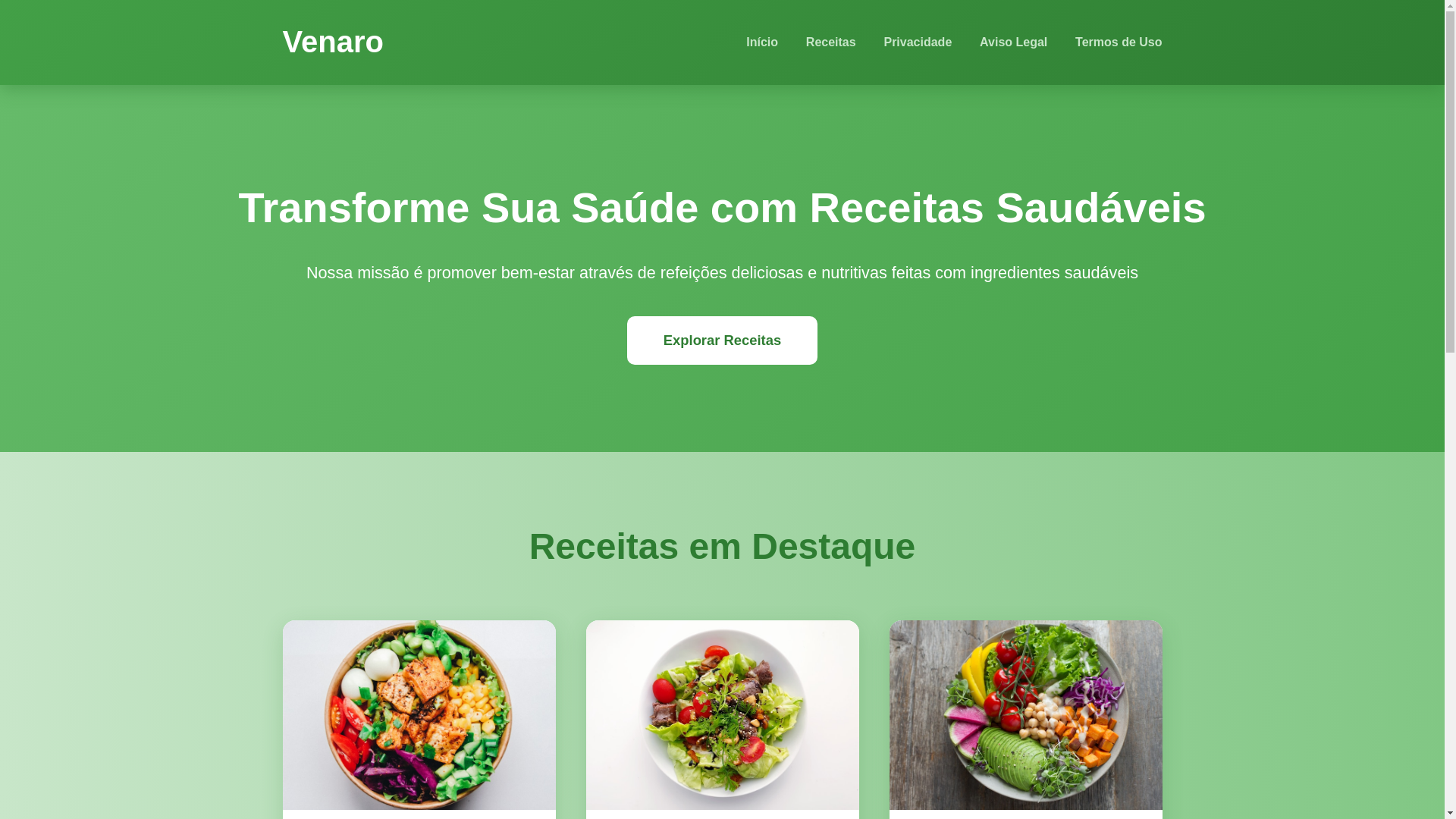 website screenshot of https://venaro.pages.dev/