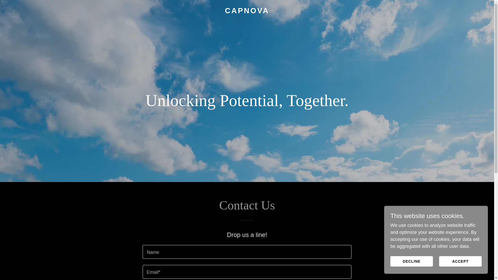 website screenshot of https://thecapnova.com/