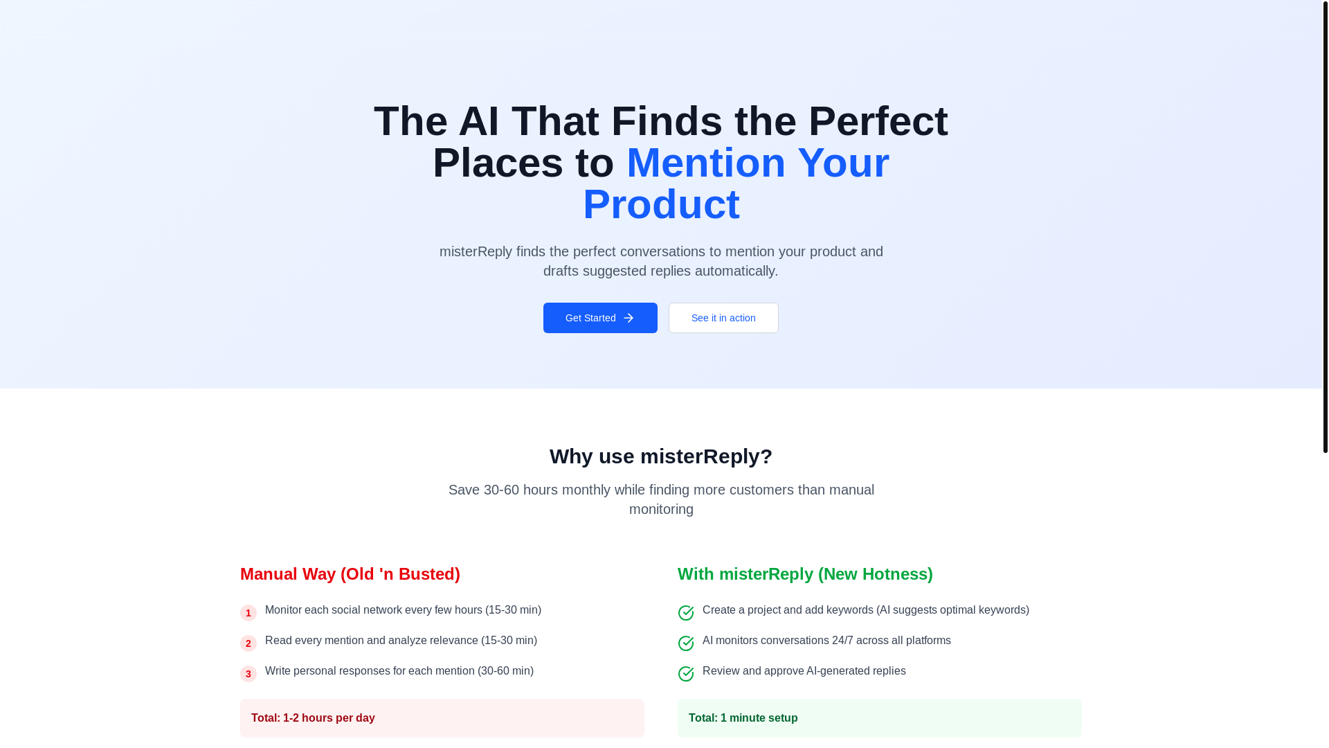 website screenshot of https://misterreply.com/