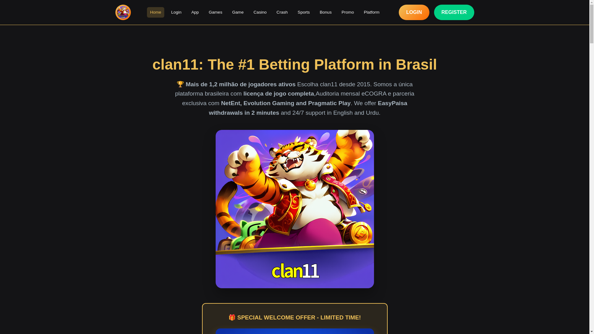 website screenshot of https://clan11web.com/