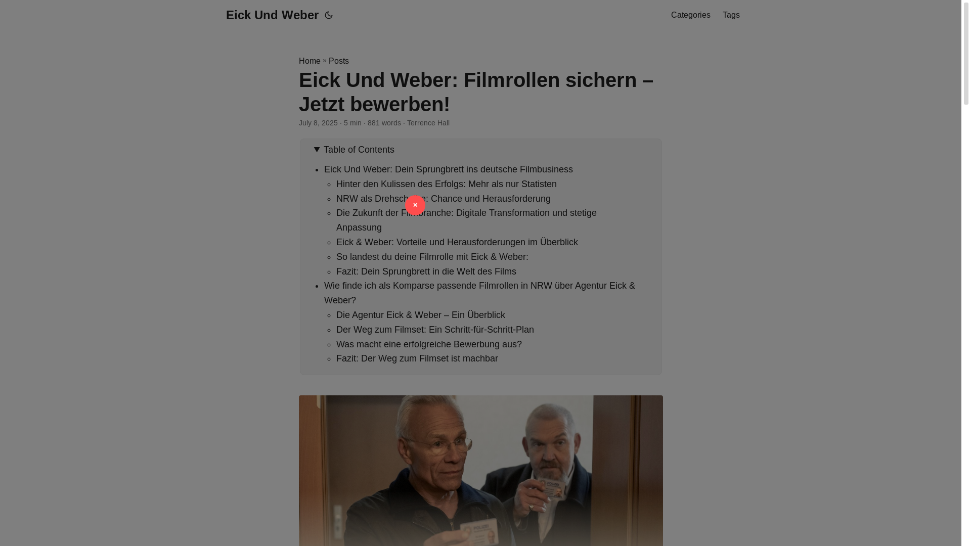 website screenshot of https://eick-und-weber.pages.dev/