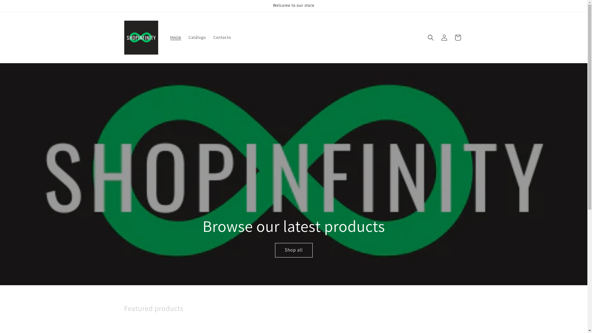 website screenshot of https://tiendashopinfinity.com/