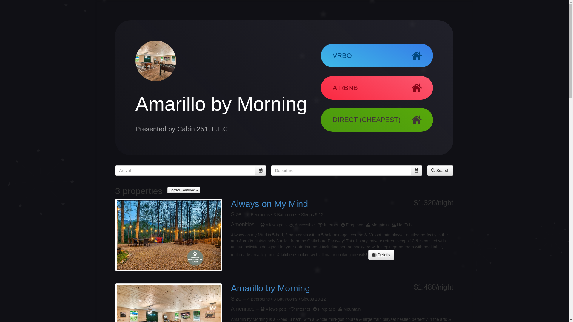 website screenshot of https://smithcabins.pages.dev/