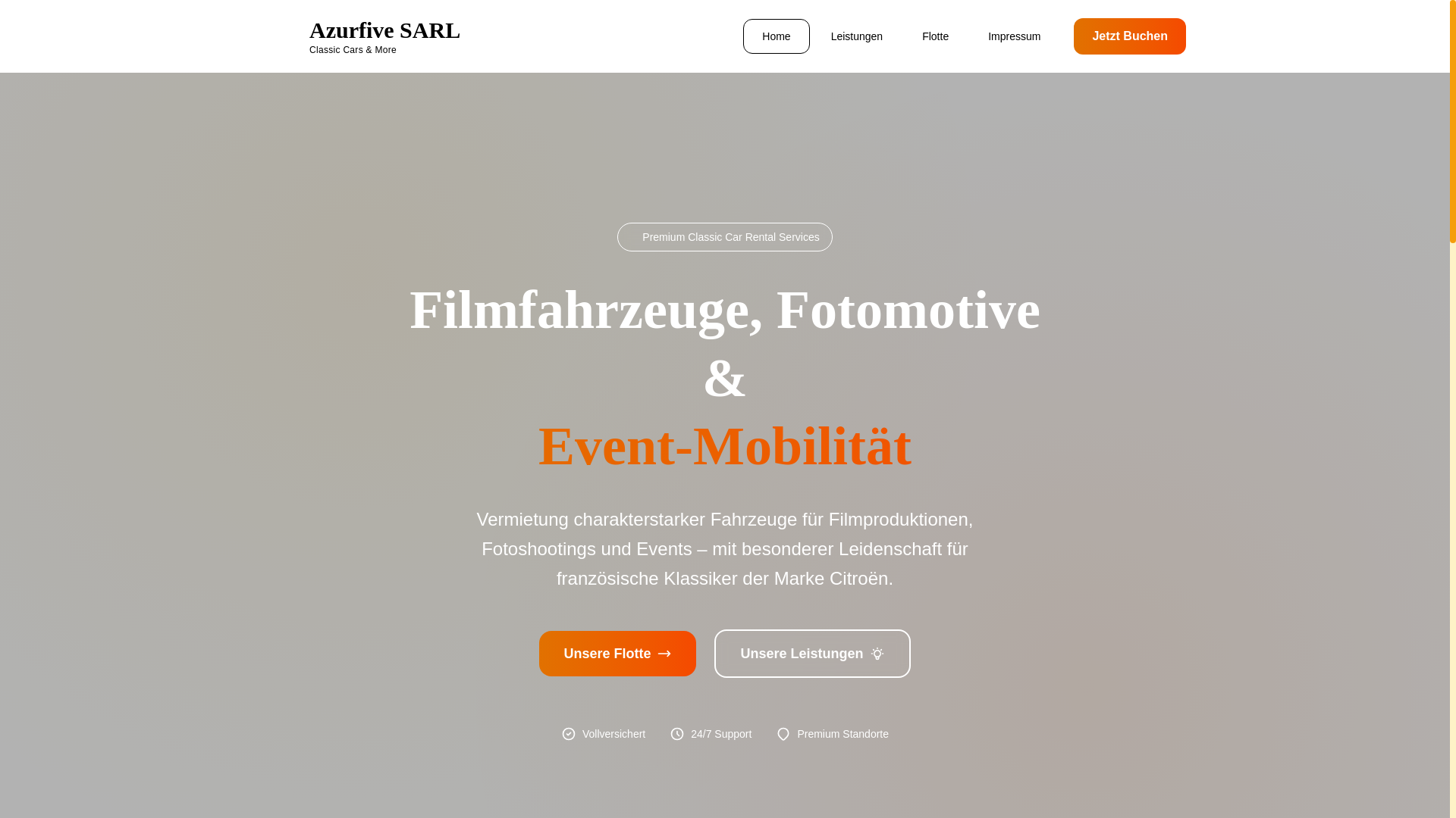 website screenshot of https://azurcars.net/