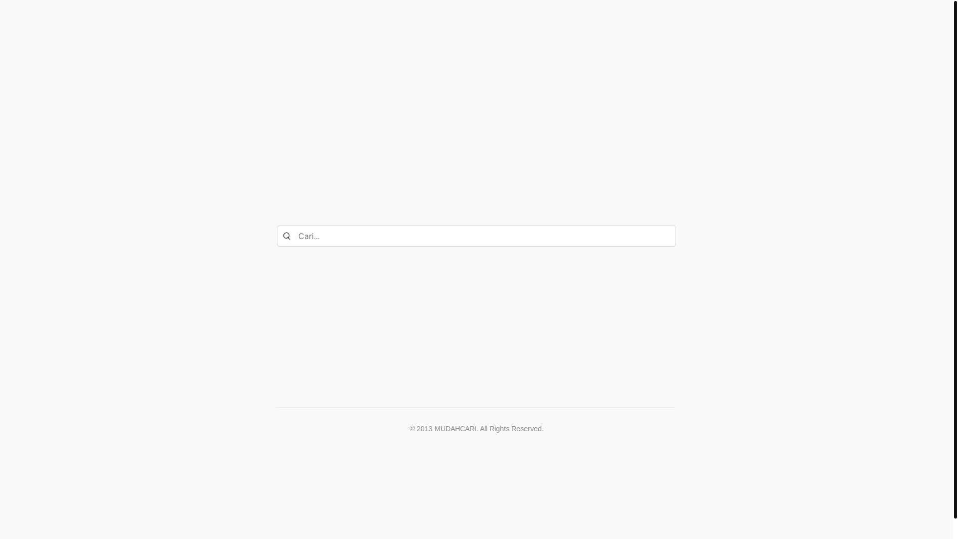 website screenshot of https://mudahcari.info/