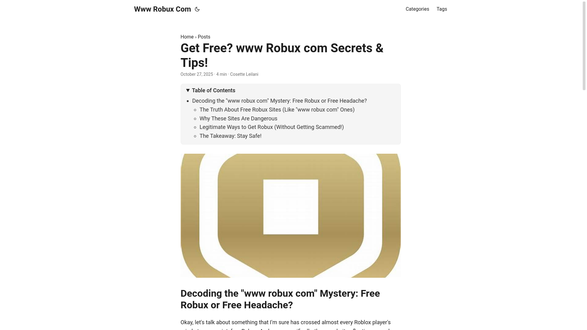 website screenshot of https://www-robux-com.pages.dev/