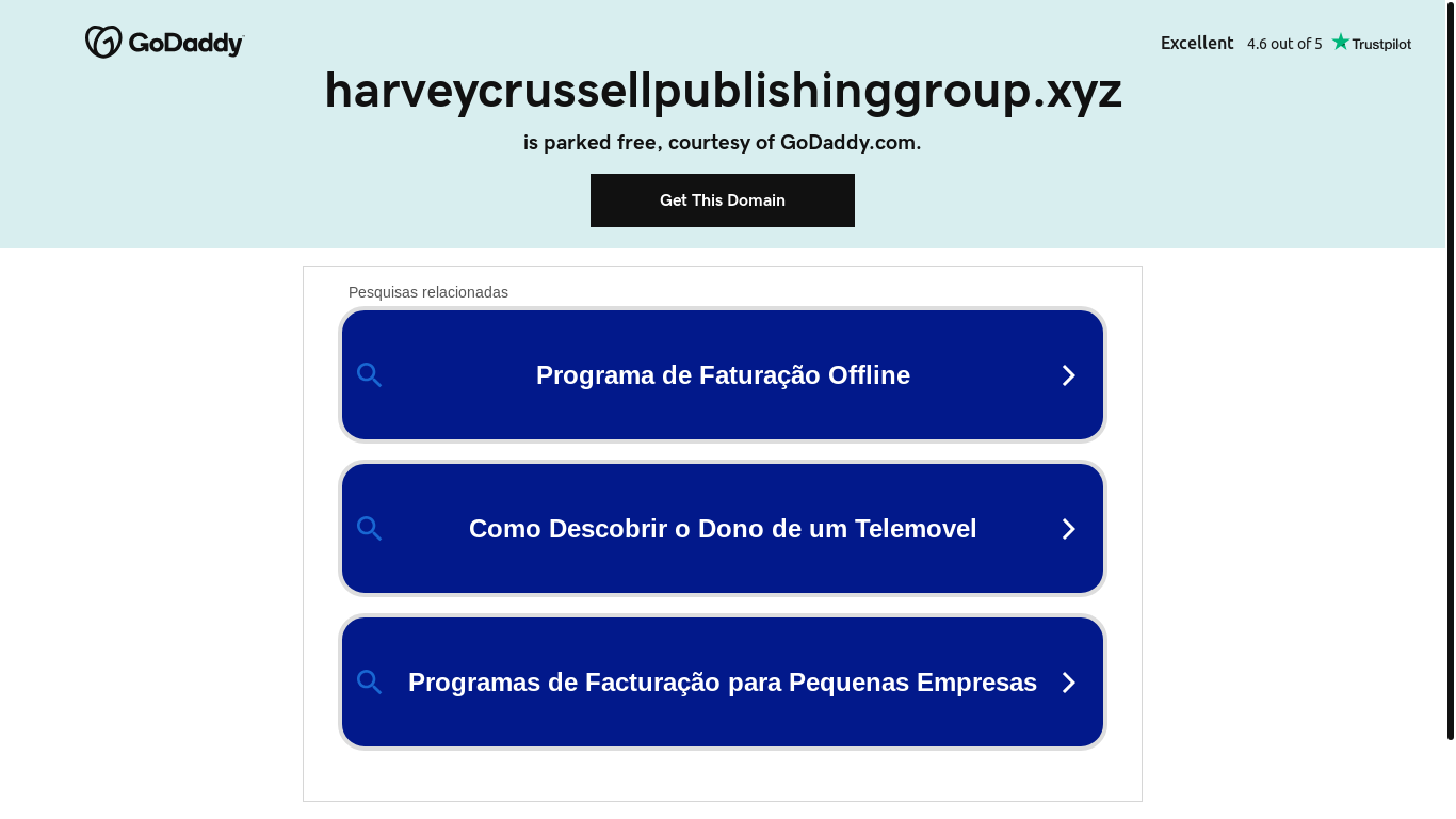 website screenshot of https://harveycrussellpublishinggroup.xyz/