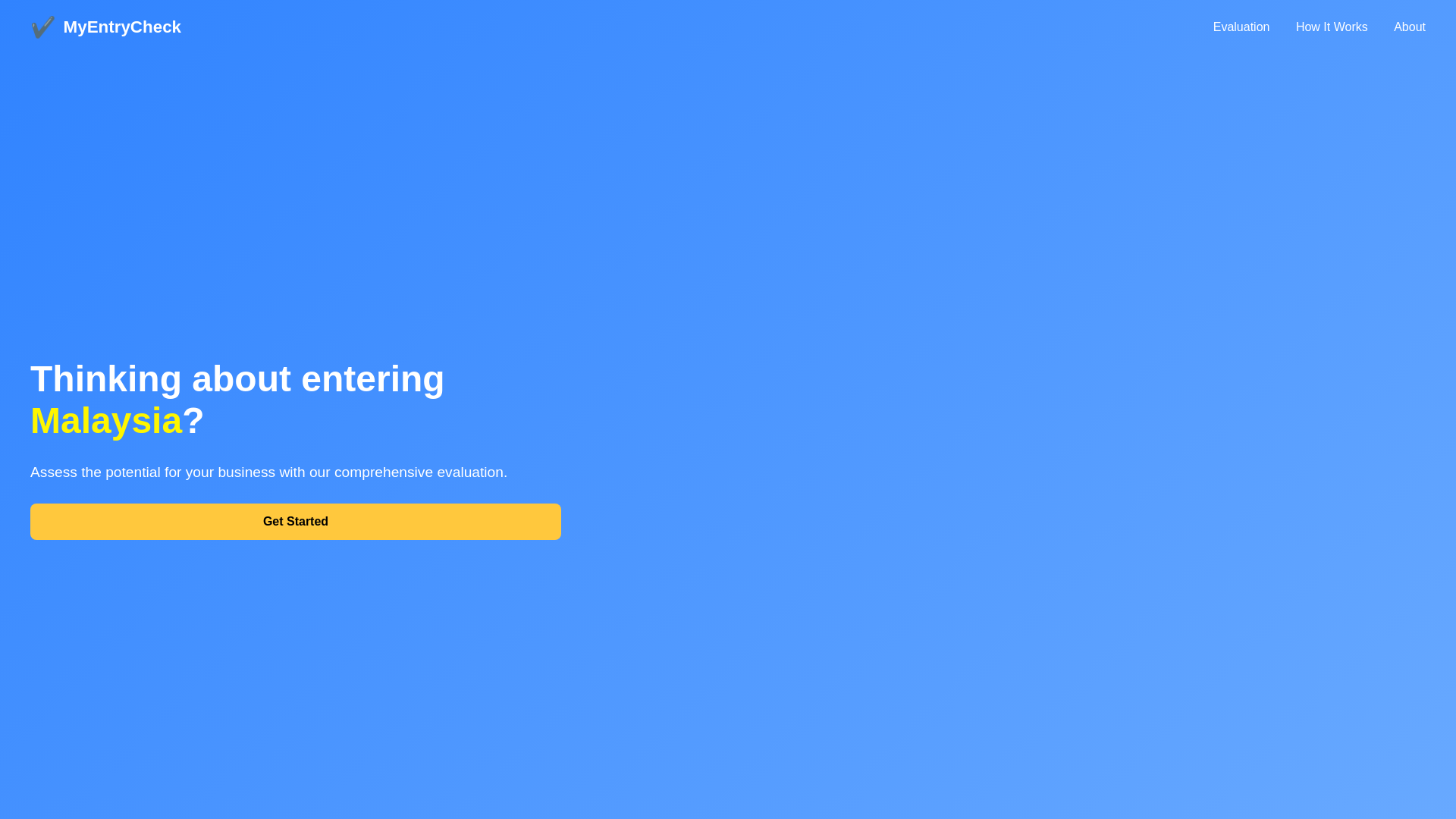 website screenshot of https://myentrycheck.com/