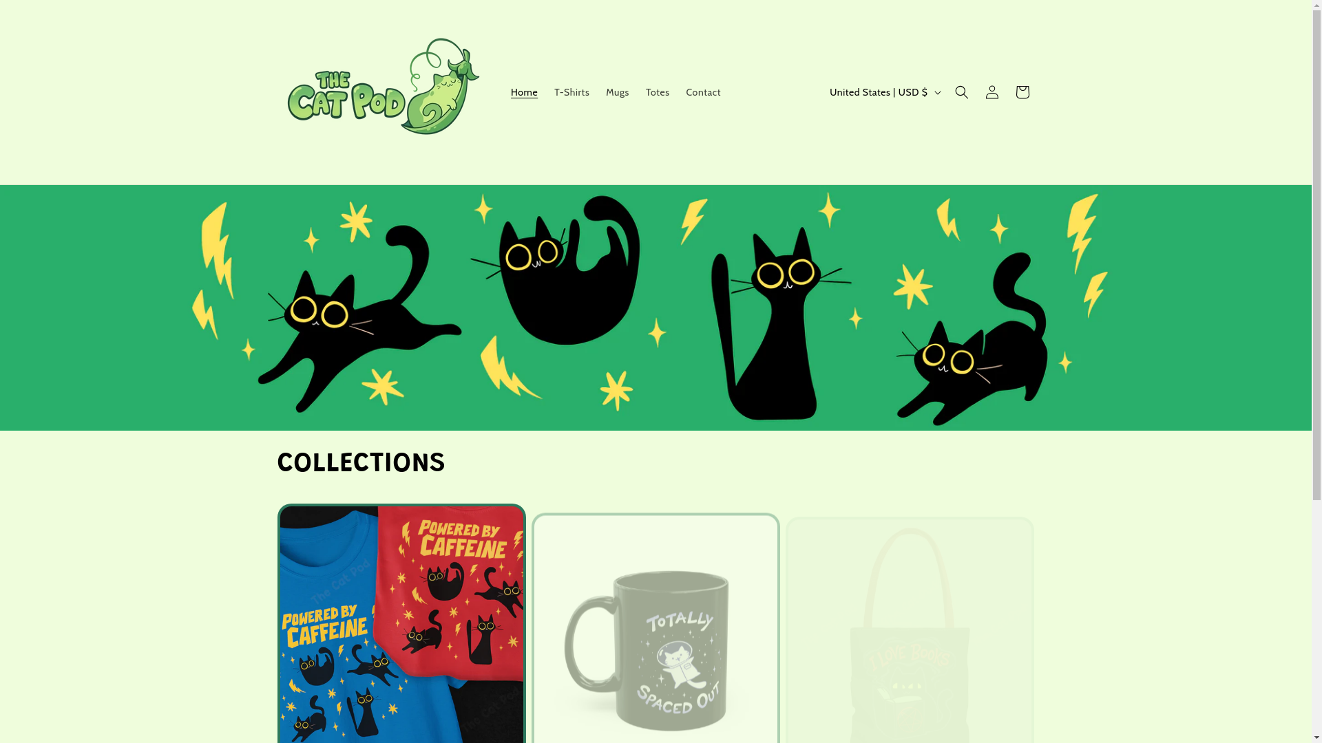 website screenshot of https://thecatpod.xyz/