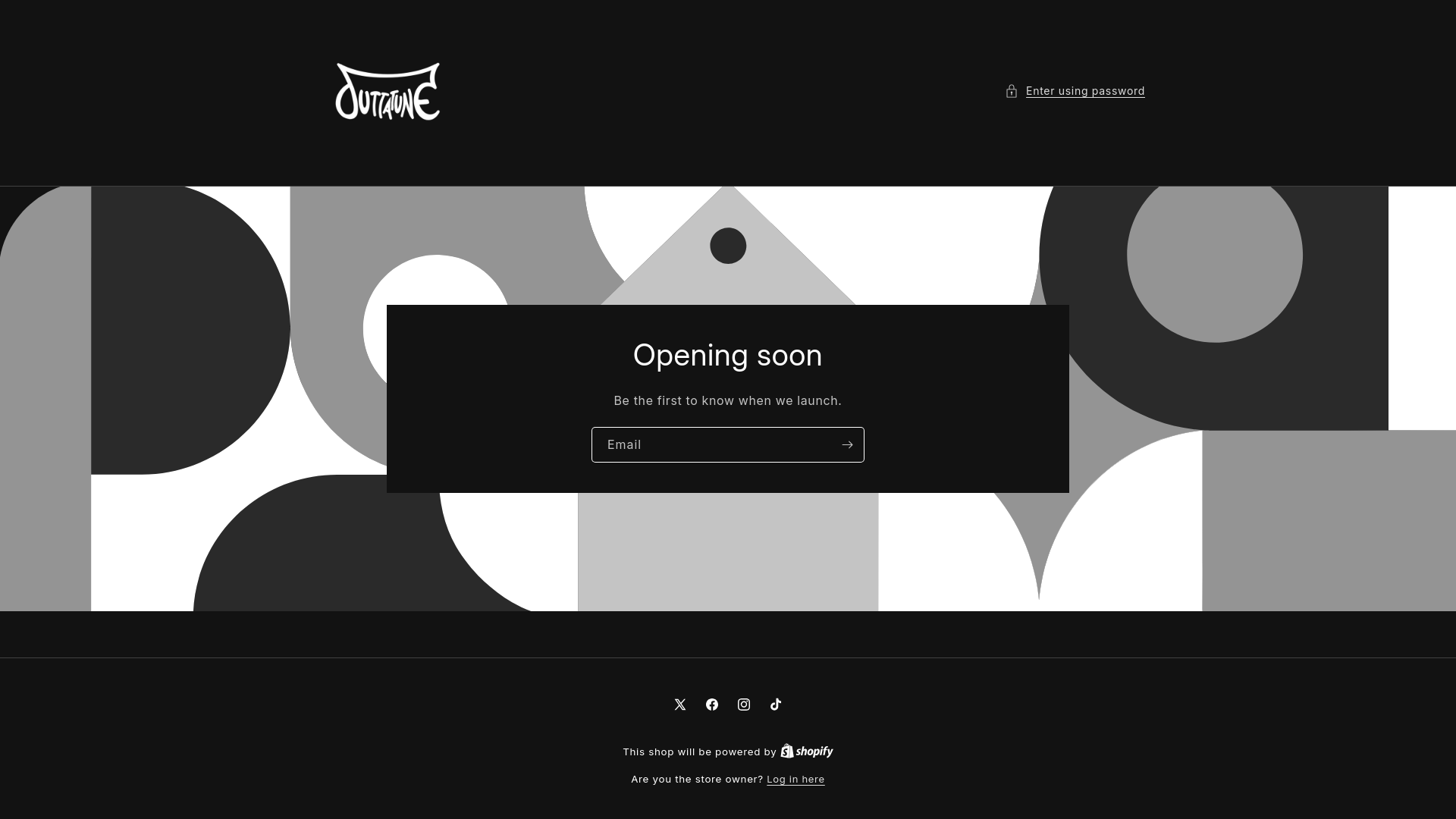 website screenshot of https://outtatune.shop/