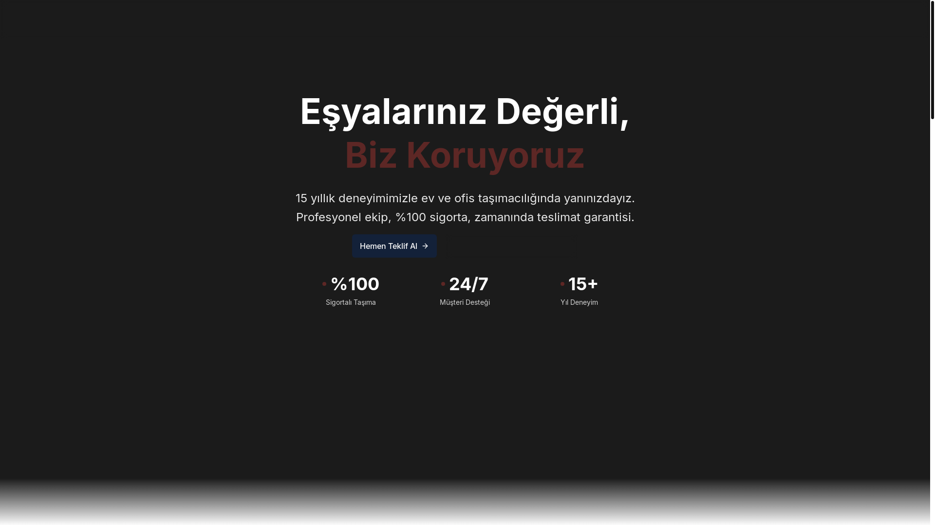 website screenshot of https://demiraynakliyat.com/