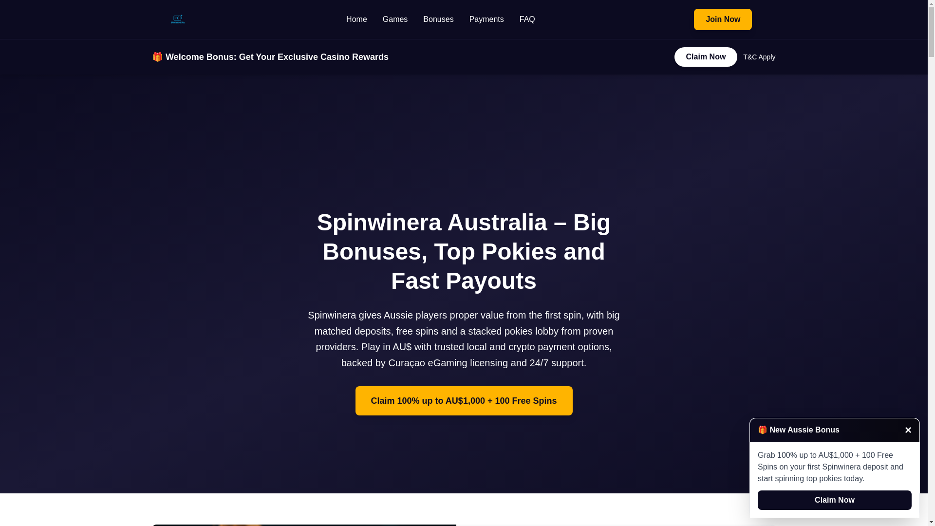website screenshot of https://spinwinerabonus.com/