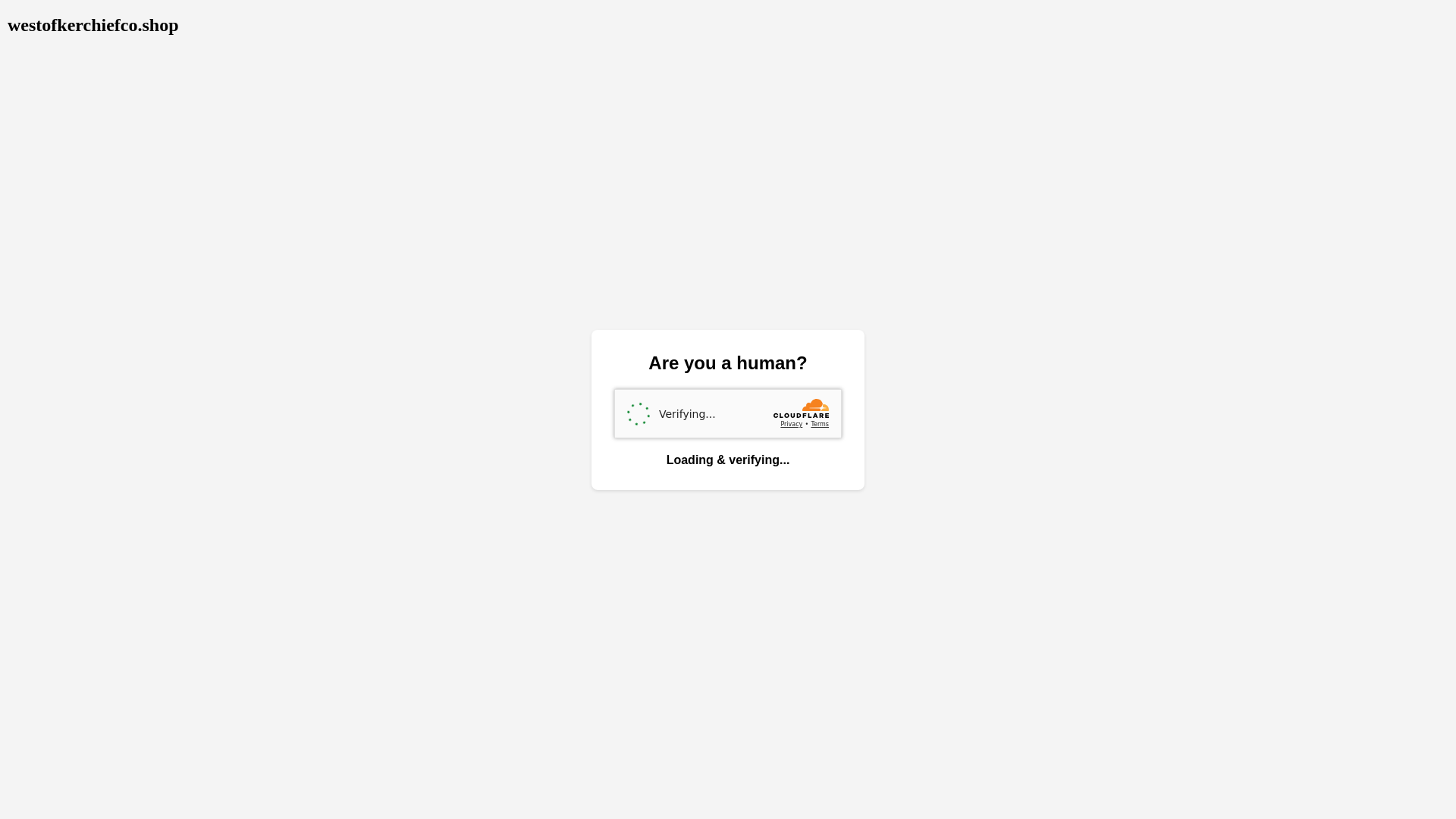 website screenshot of https://westofkerchiefco.shop/