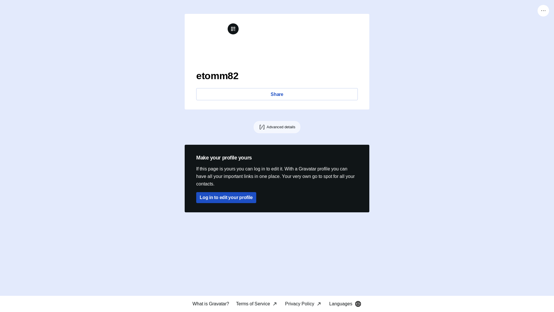 website screenshot of https://tommasoercole.link/