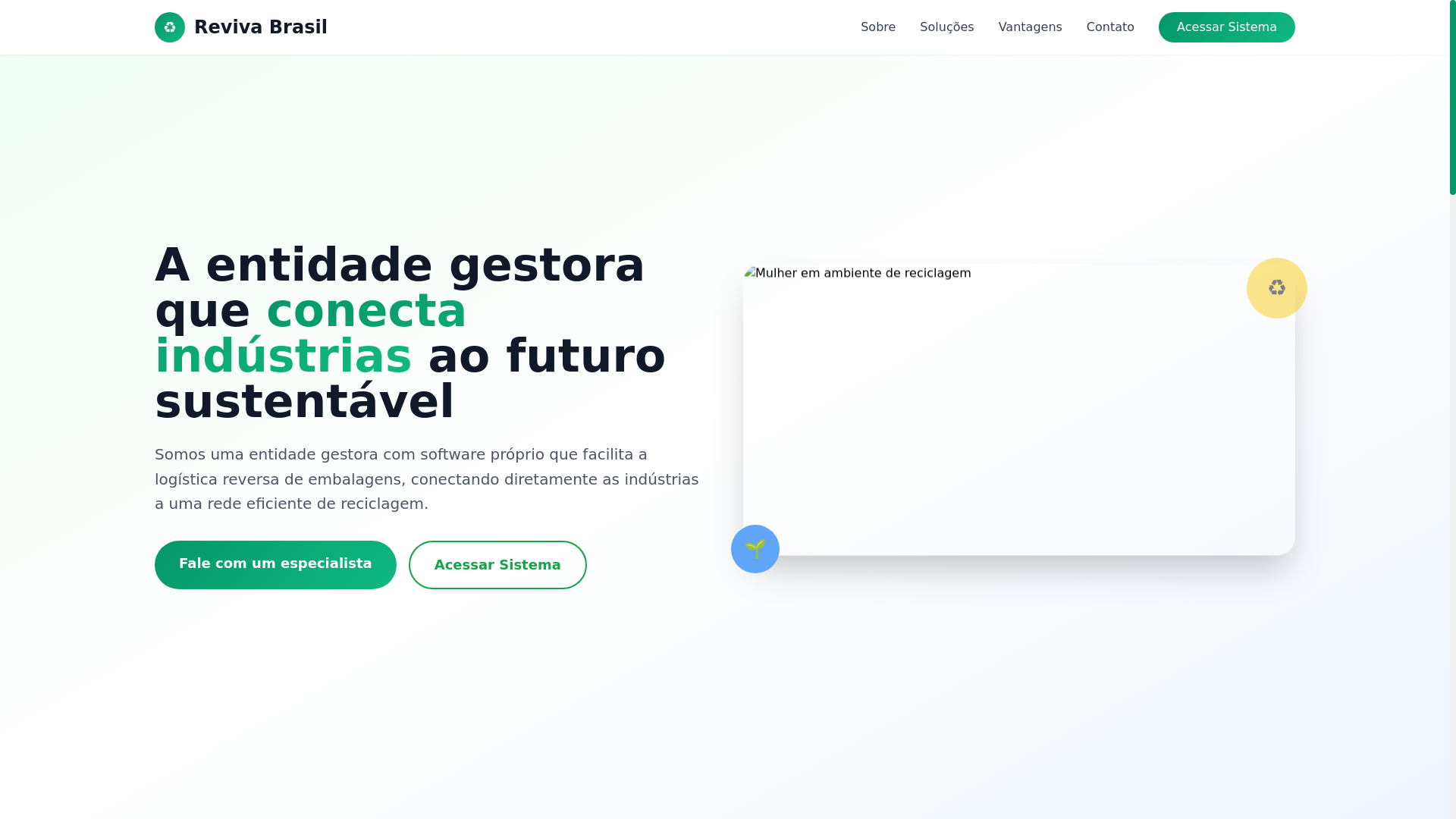 website screenshot of https://revivagreen.site/