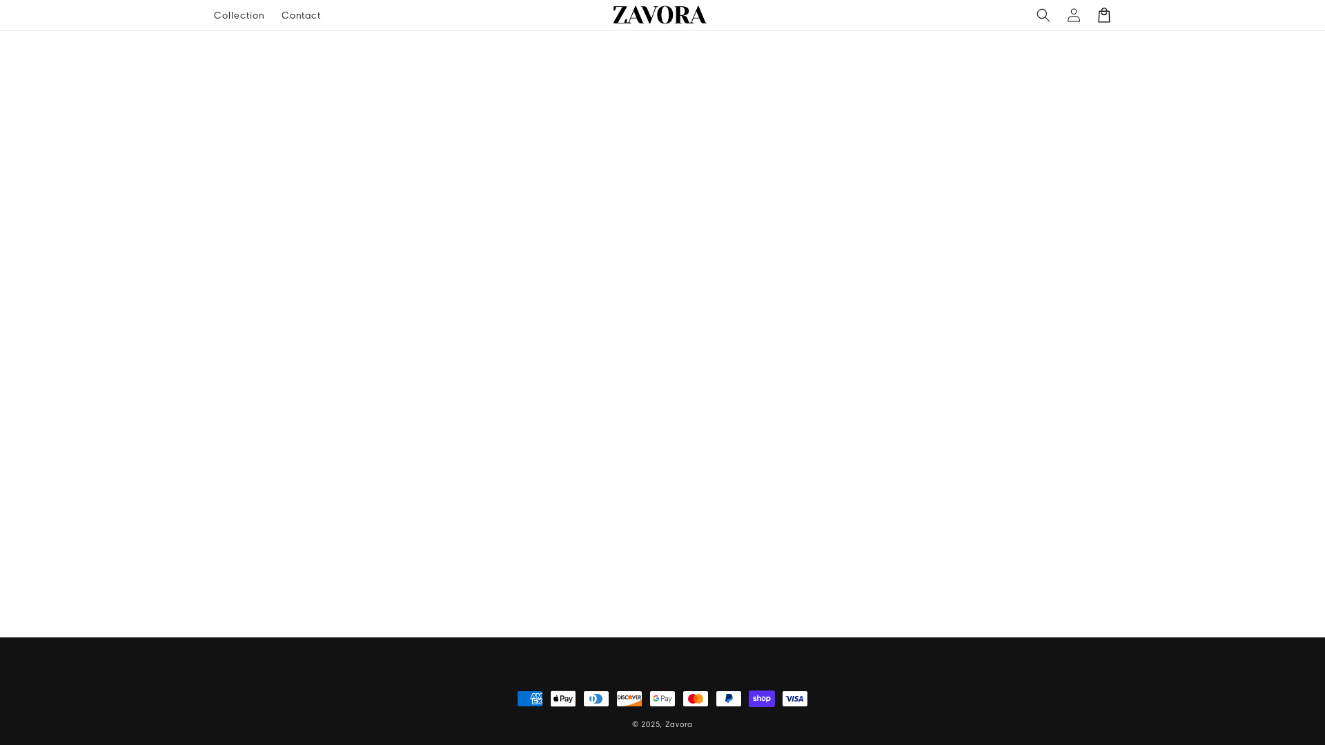 website screenshot of https://wearzavoraco.store/