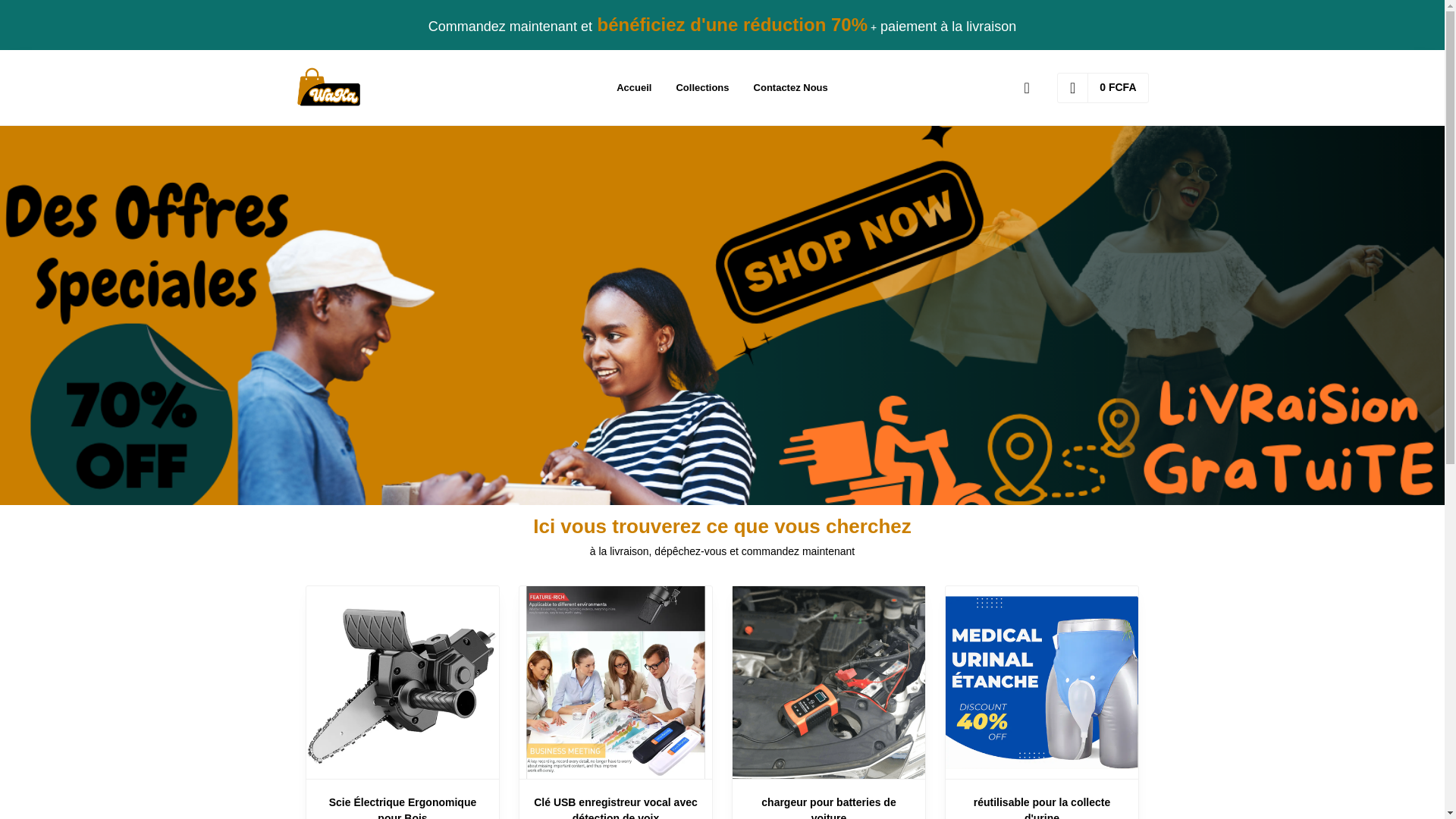 website screenshot of https://wacafrica.shop/