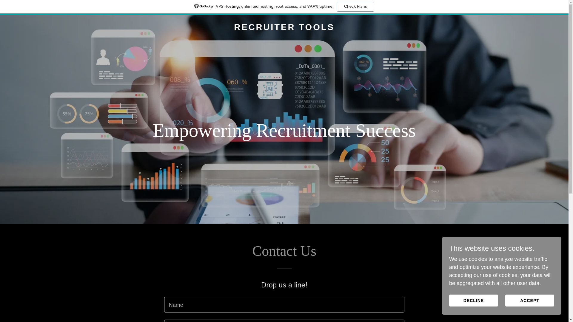 website screenshot of https://recruiter-tools.ai/