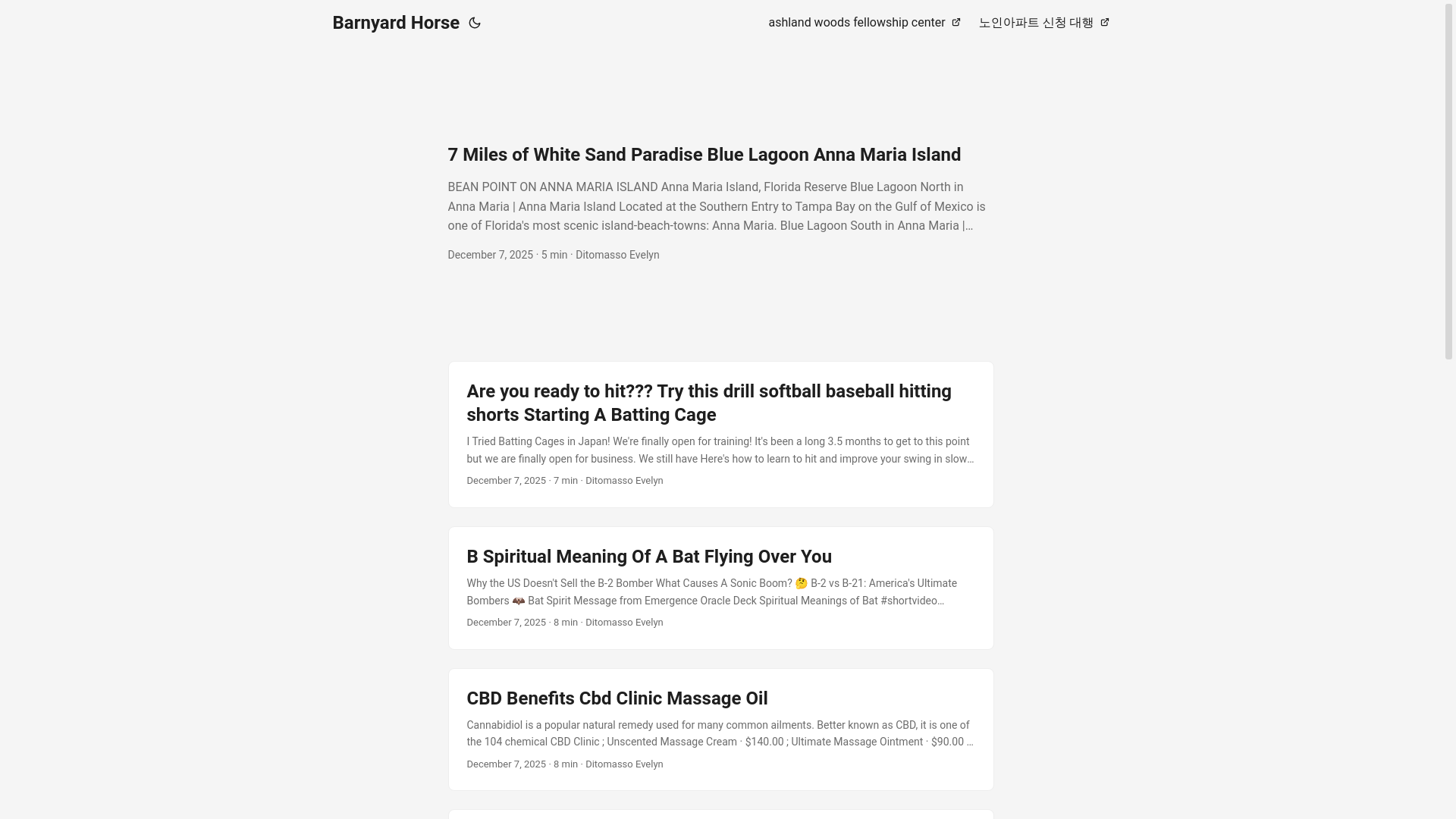 website screenshot of https://barnyardhorse.pages.dev/