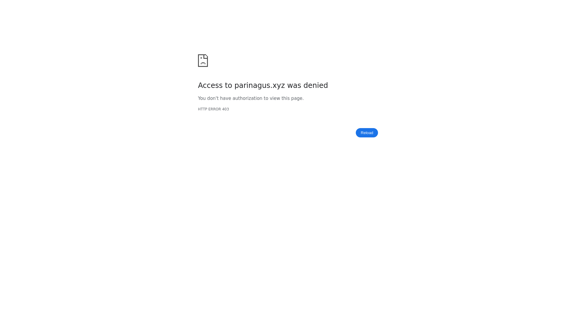 website screenshot of https://parinagus.xyz/