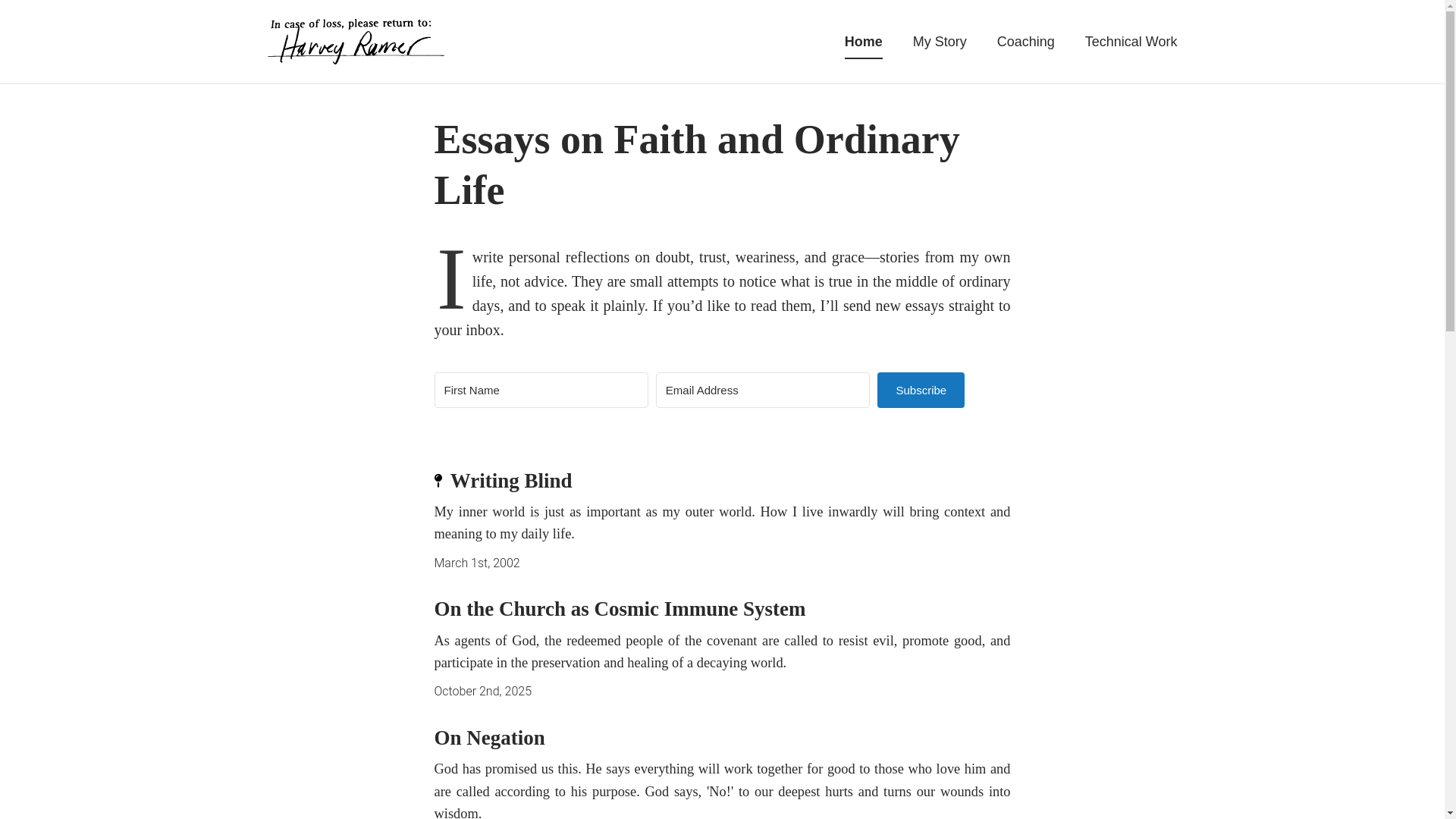 website screenshot of https://harveyramer-com.pages.dev/