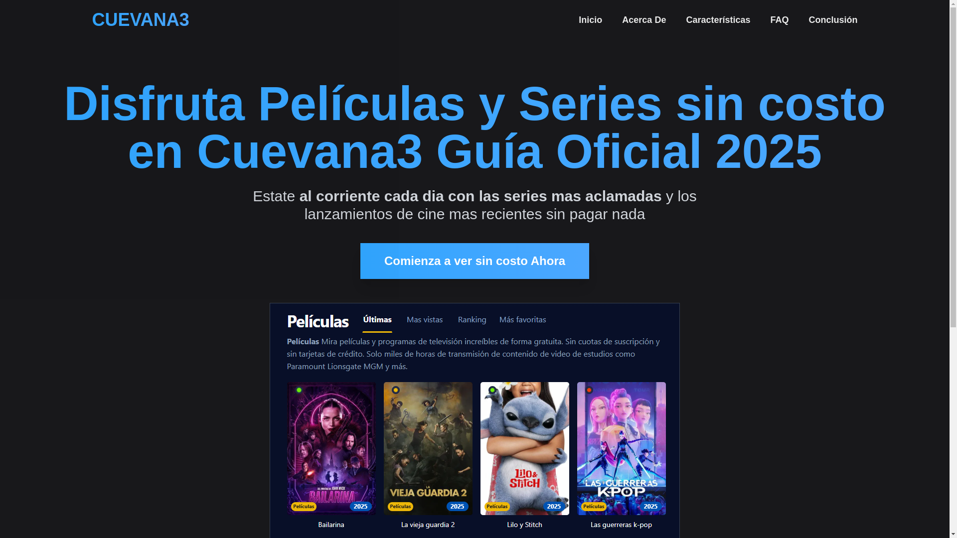 website screenshot of https://cuevana3-lh6f.pages.dev/