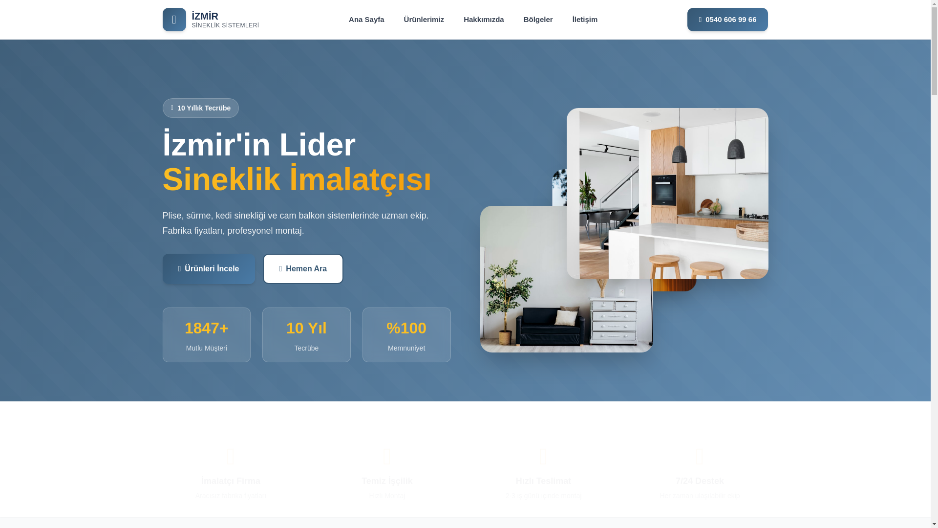 website screenshot of https://sinesansineklik.com.tr/