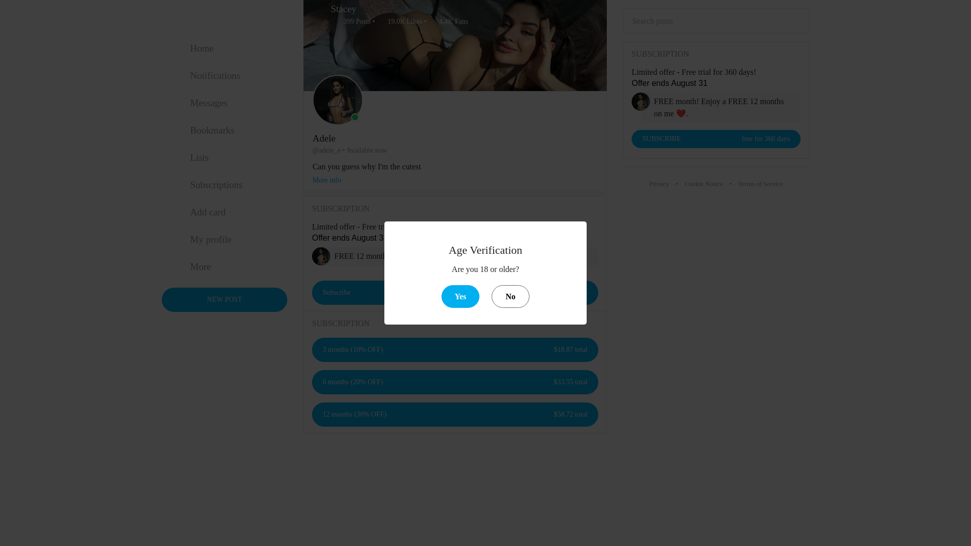 website screenshot of https://onlyadellefan.com/