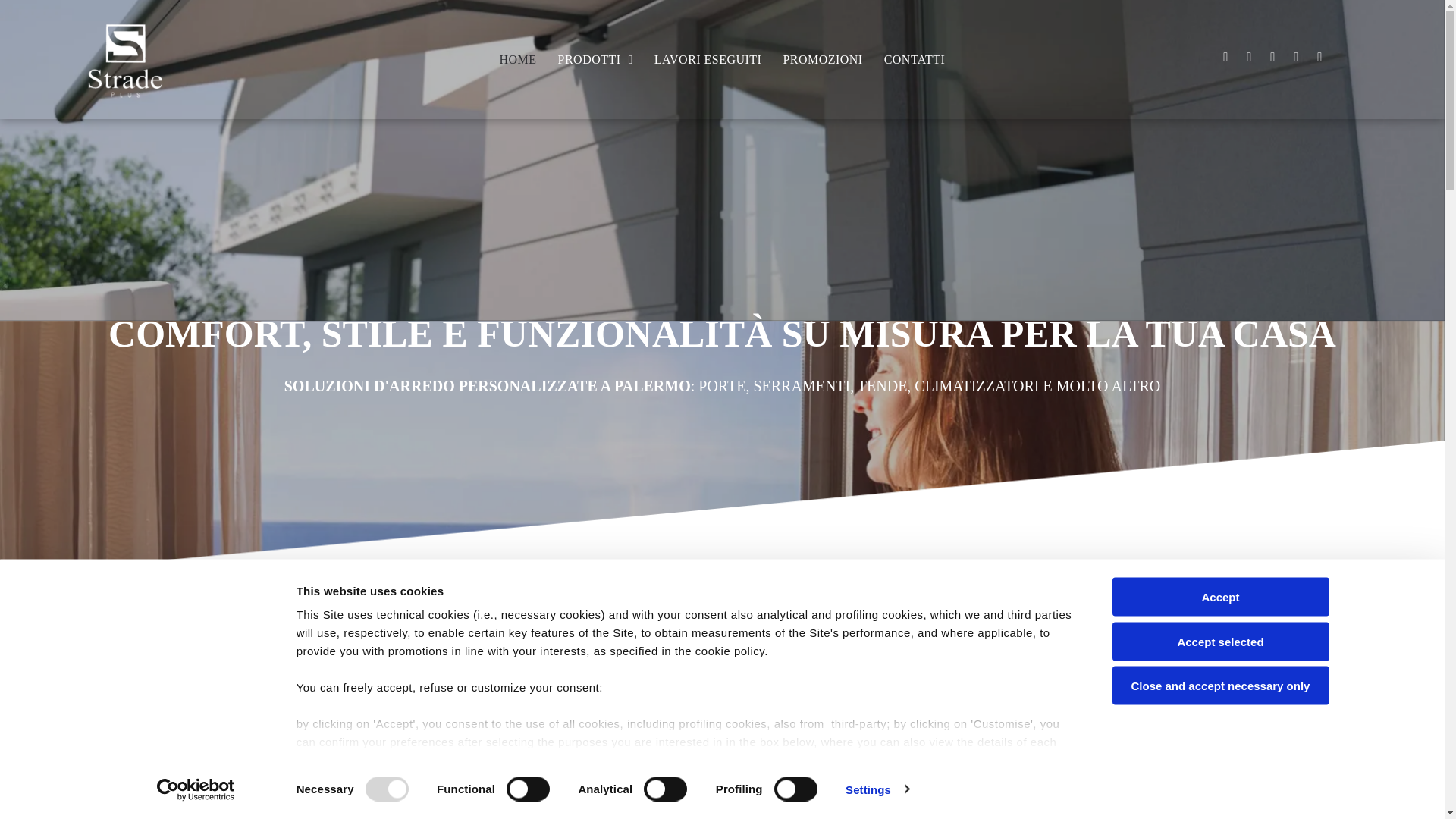 website screenshot of https://stradeplus.it/
