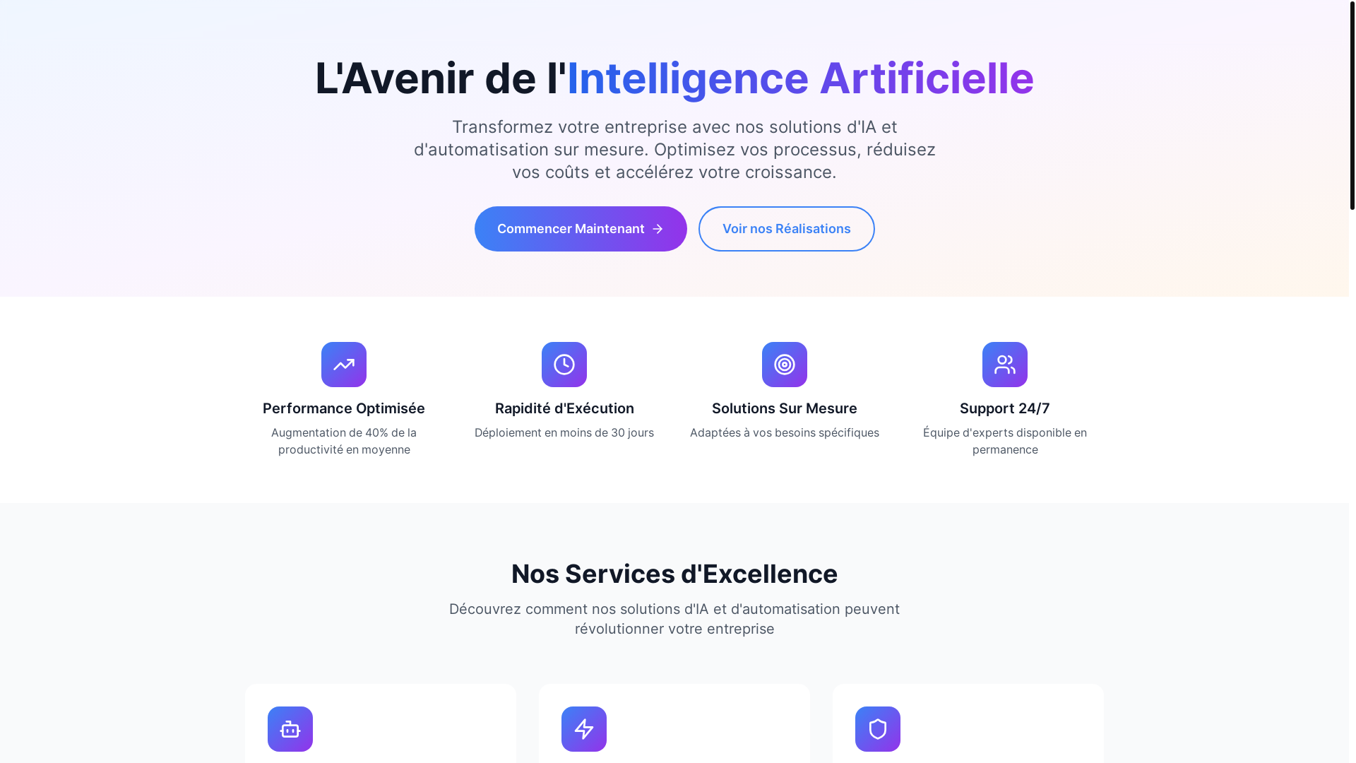 website screenshot of https://wesphereai.com/