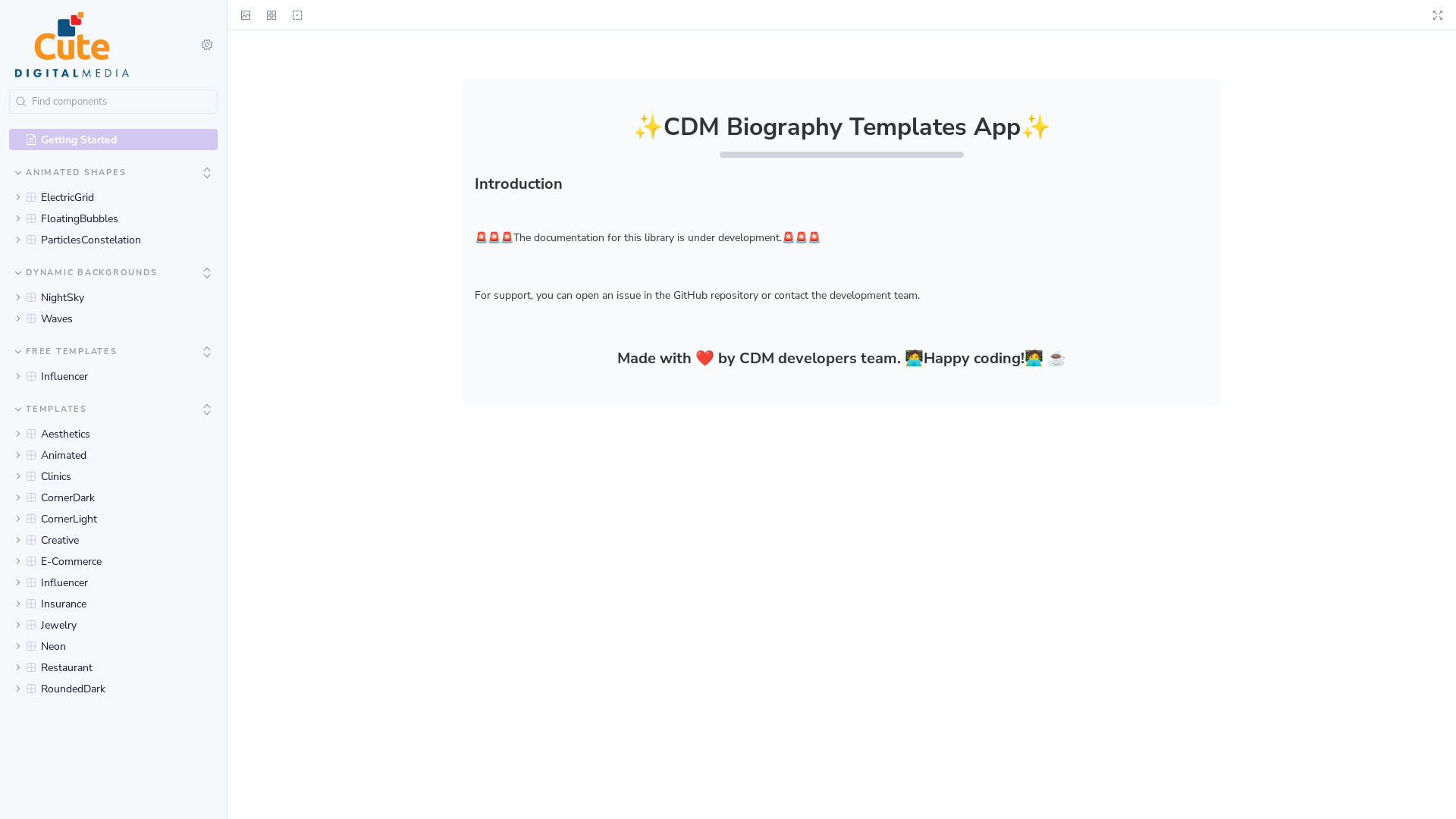 website screenshot of https://cdm-bio-templates.pages.dev/