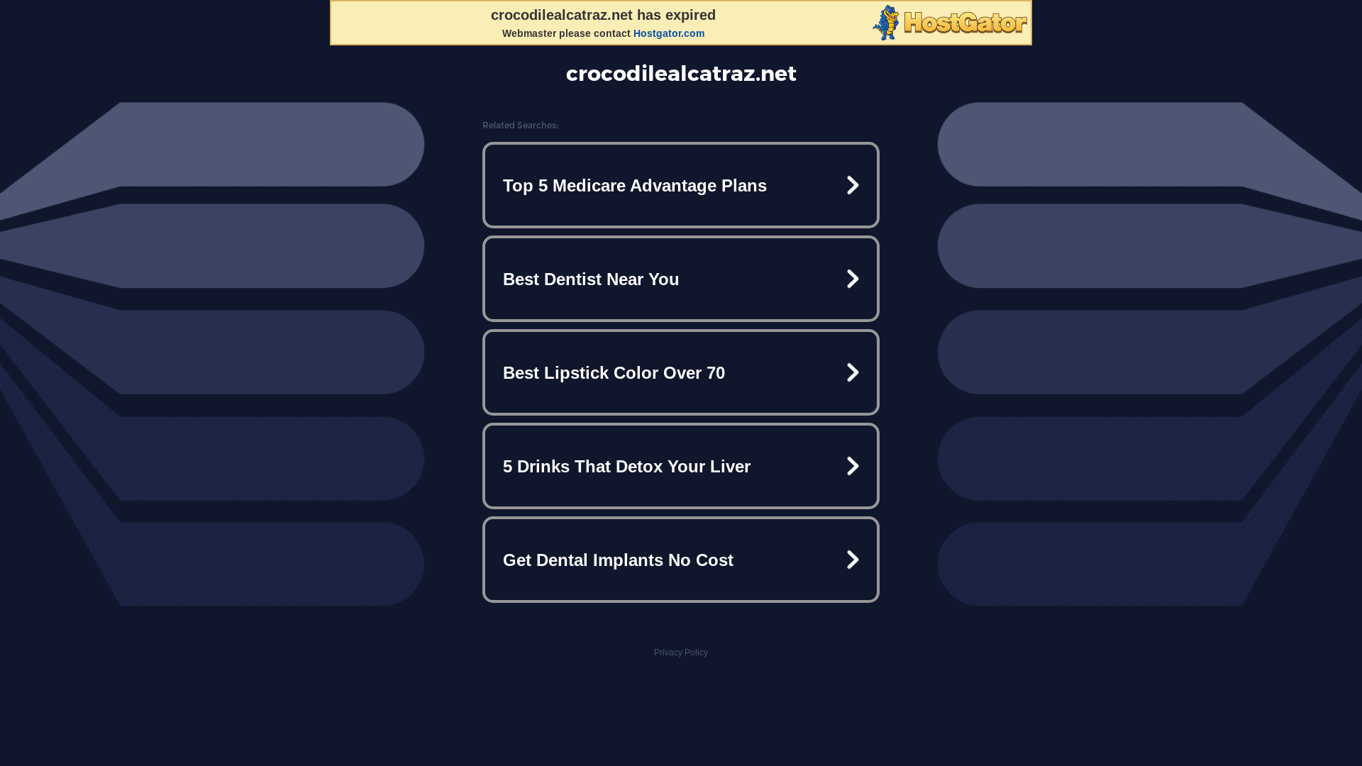 website screenshot of https://crocodilealcatraz.net/