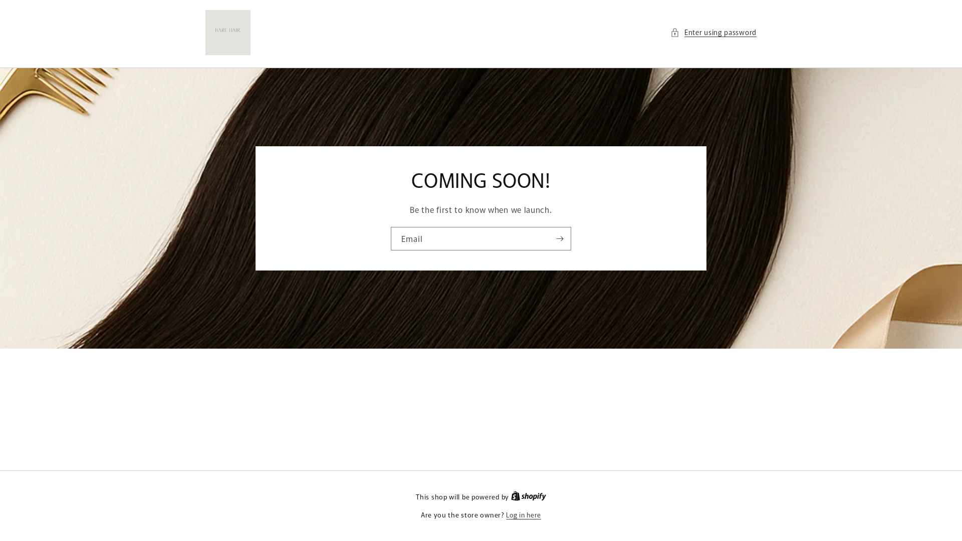 website screenshot of https://barehairshop.com/