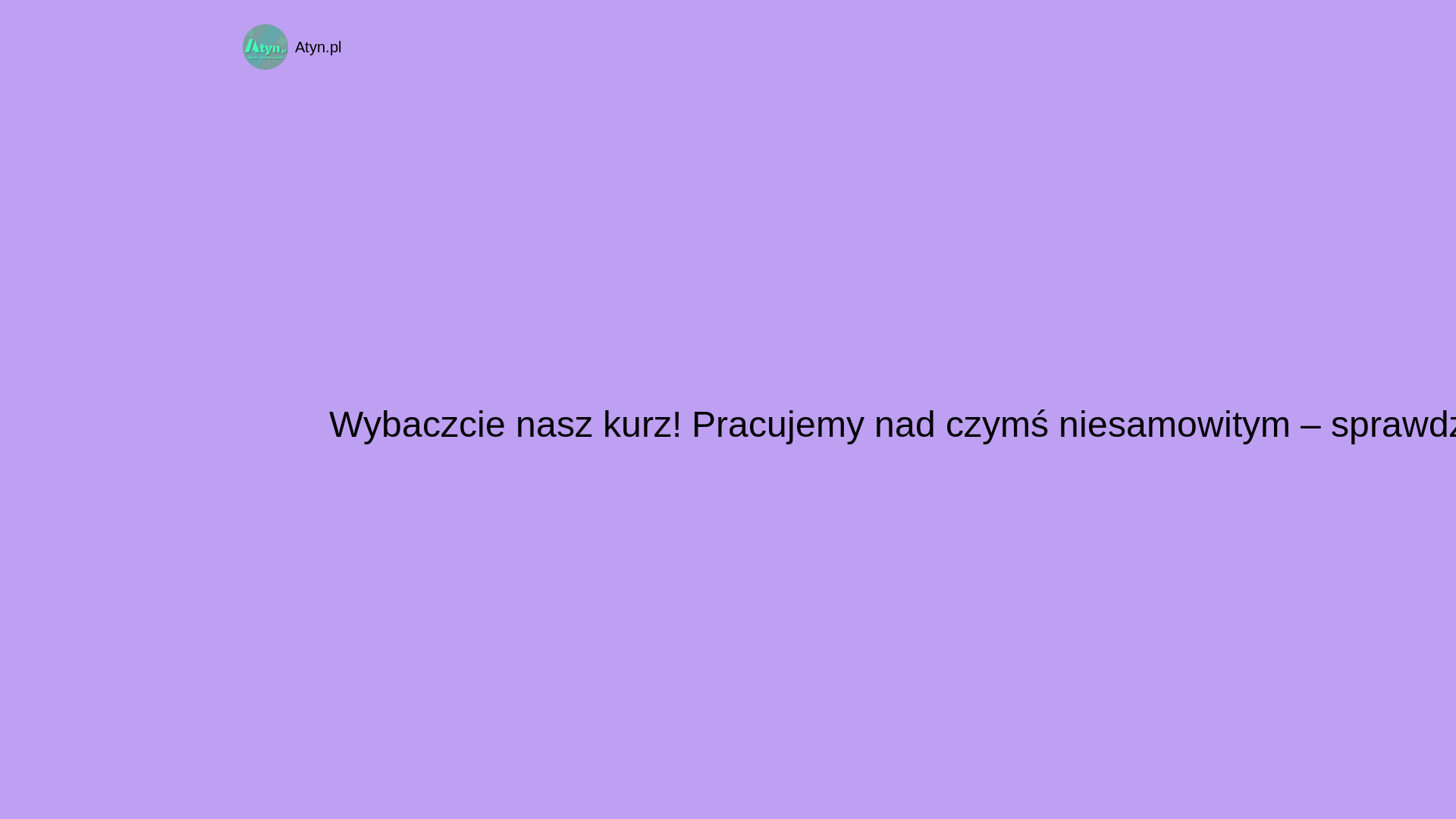 website screenshot of https://atyn.pl/