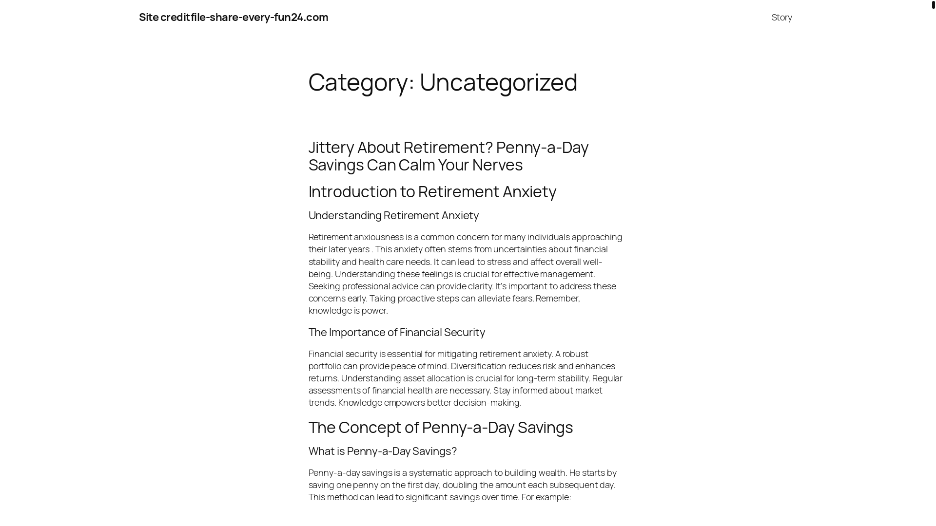 website screenshot of https://creditfile-share-every-fun24.com/category/uncategorized/